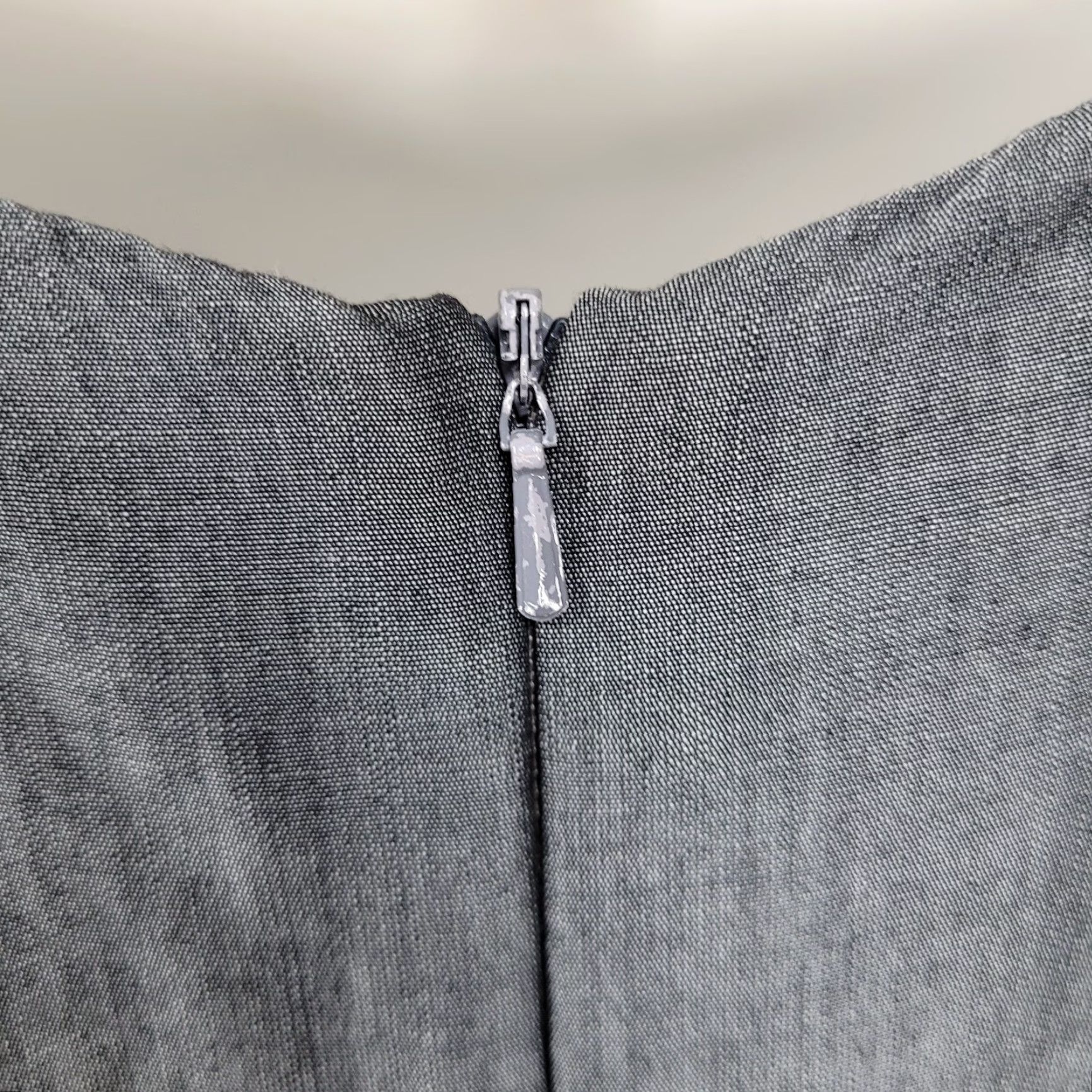 CO Isda & Co Grey Wool Blend Lightweight Unlined Sleeveless Shift Dress Size 10 Size L / US 10 / IT 46 - 5 Thumbnail