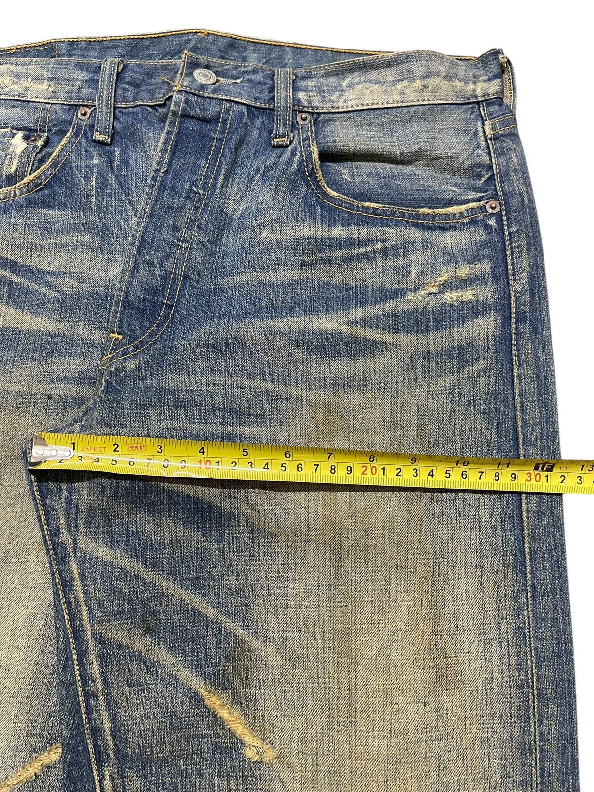 Levi's Vintage 90s Levis 501 Mud Wash Distressed Style Baggy Jeans Size US 34 / EU 50 - 16 Thumbnail