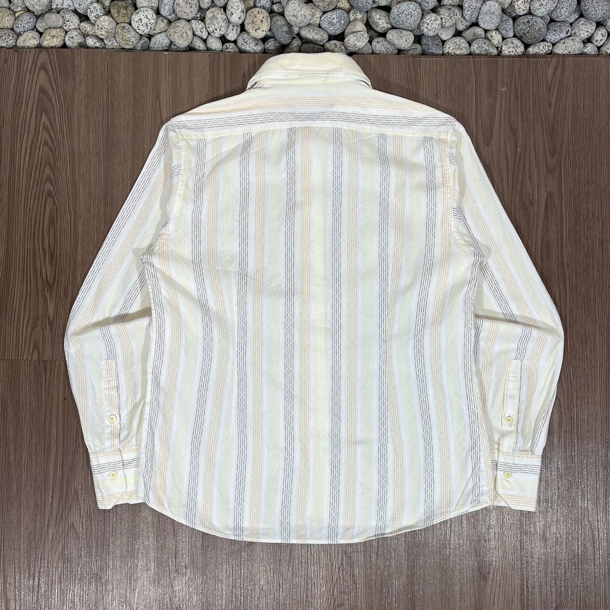 Matsuda × Nicole Club × Vintage Nicole Monsieur Double Collar Striped Button Shirt Size US L / EU 52-54 / 3 - 2 Thumbnail