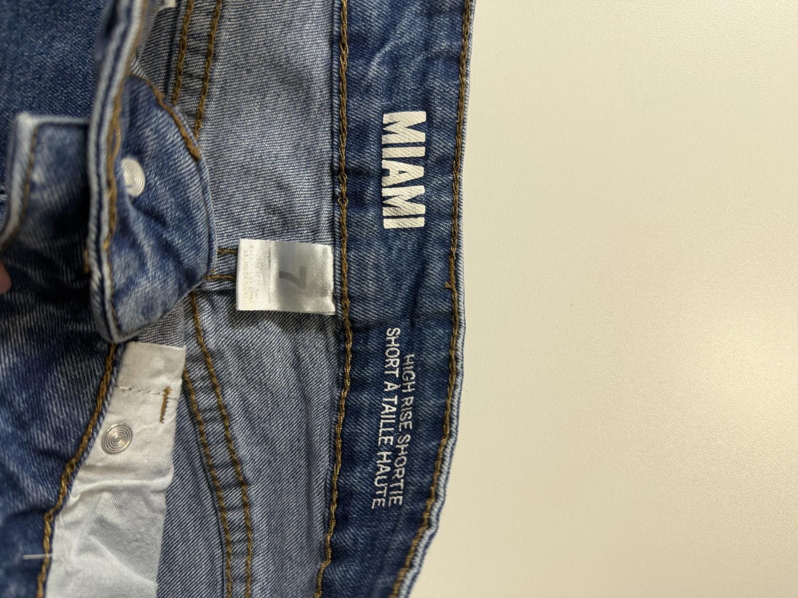 Other Miami High Rise Distressed Denim Shorts 7 Size 28" / US 6 / IT 42 - 4 Thumbnail