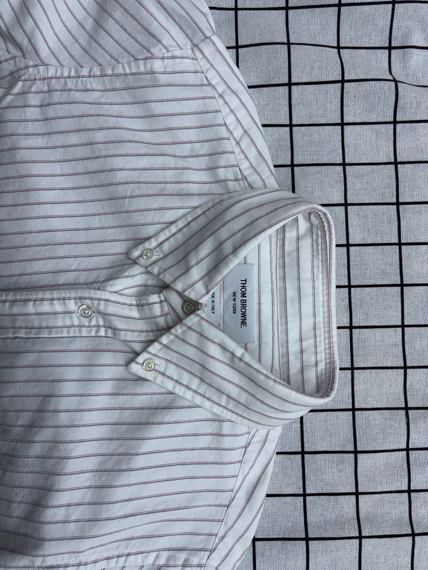 Thom Browne thom browne classic striped long sleeve shirt Size US M / EU 48-50 / 2 - 3 Thumbnail