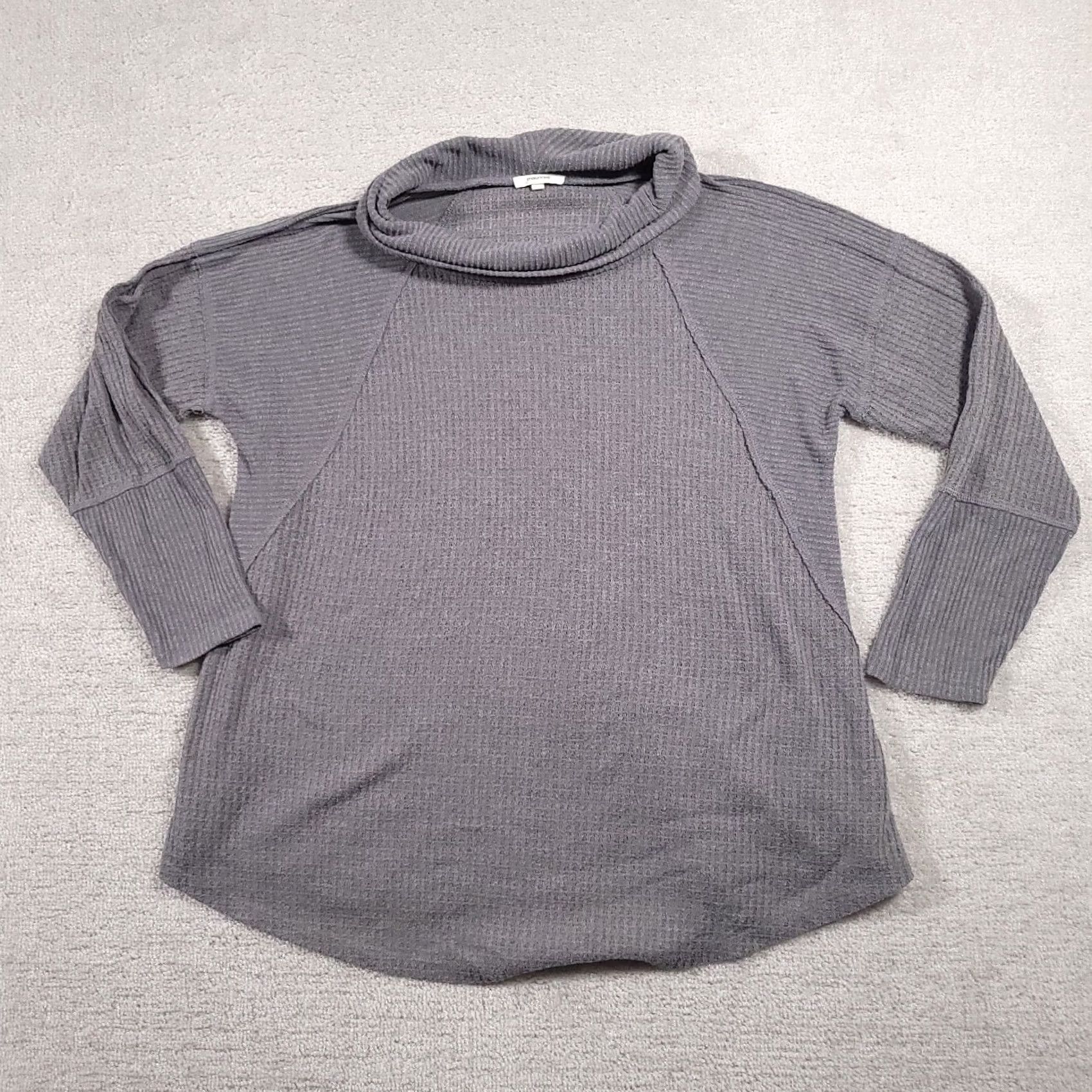 Vintage Maurices Sweater Women's 0X Plus Size Cowl Neck L/S Knit Stretch Pullover Fall Winter Size XL / US 12-14 / IT 48-50 - 2 Thumbnail