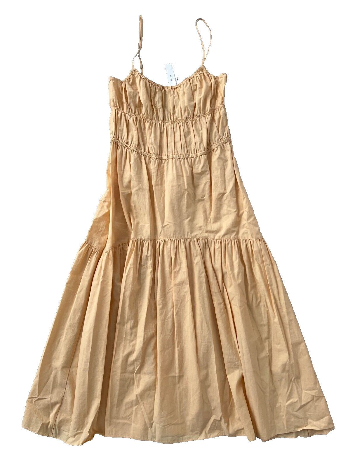 Vince Vince Ruched Tie Back Cami Dress Peach ( M ) Size M / US 6-8 / IT 42-44 - 4 Thumbnail