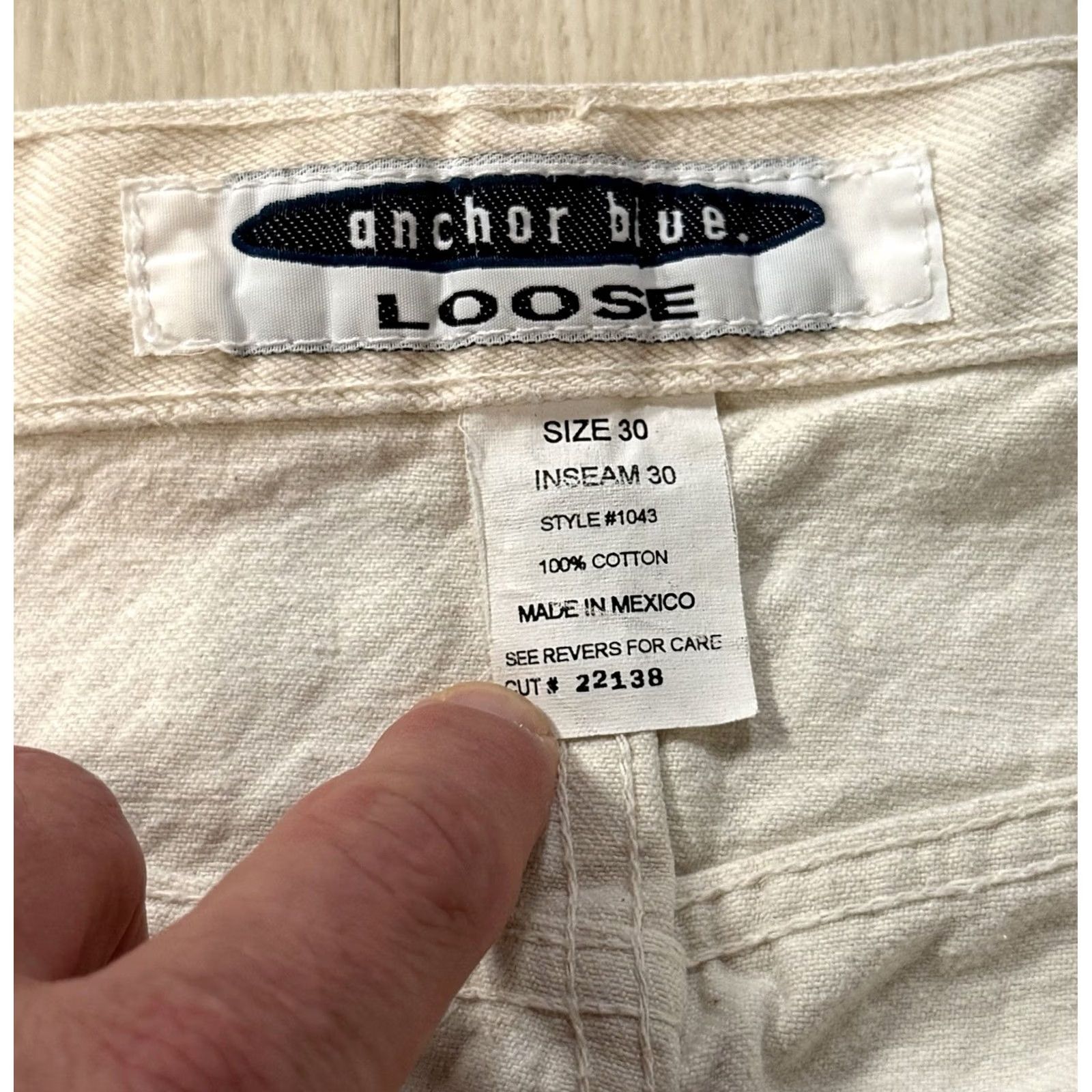 Anchor Blue VINTAGE Anchor Blue Jeans 29x28 Denim Relaxed Grunge 5-Pocket Baggy Wide-Leg Male Mens Casual Classic Size US 29 - 7 Thumbnail