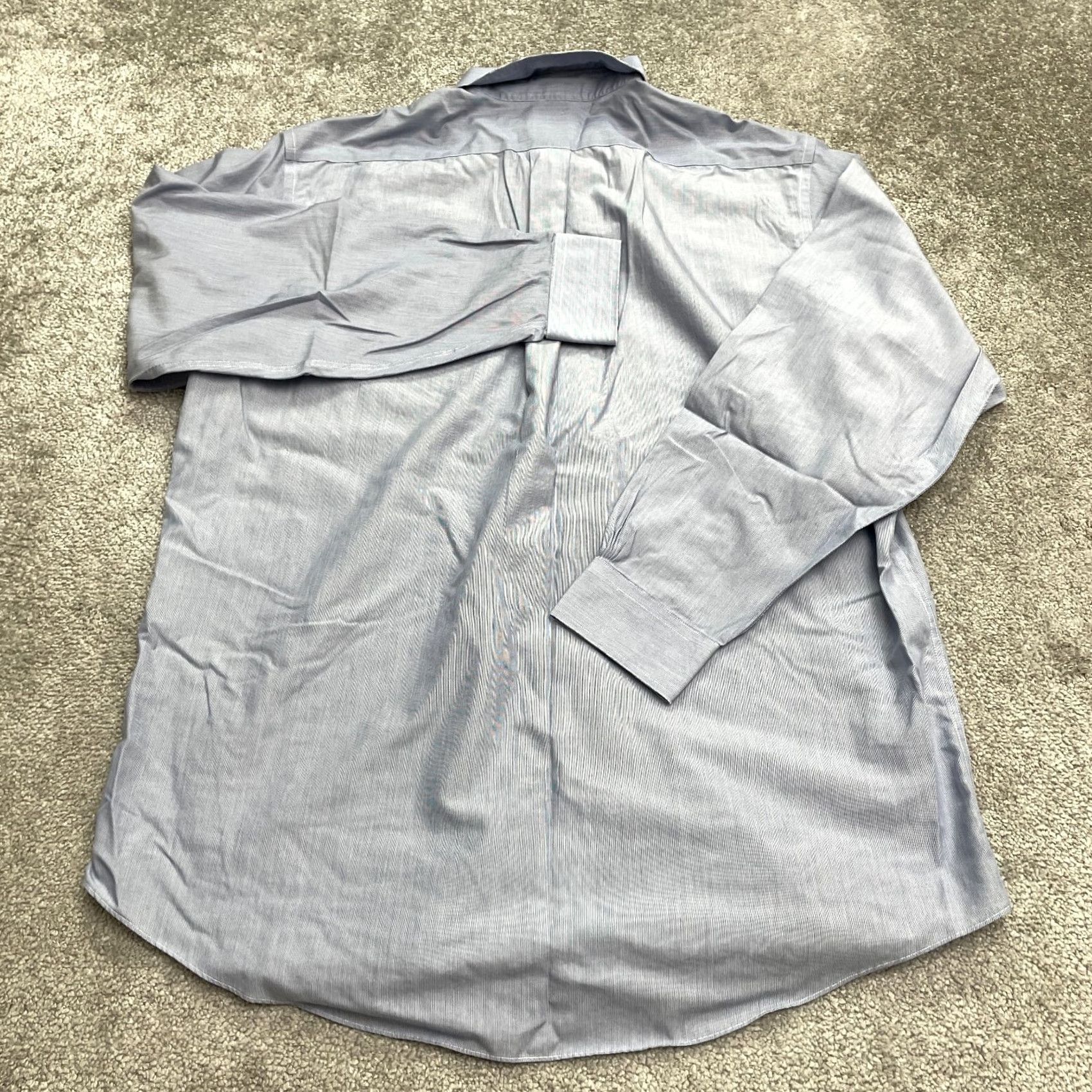 Brooks Brothers Brooks Brothers 346 Dress Shirt Mens 16.5 Blue Regular Fit Cotton Business Shirt Size 46R - 2 Thumbnail
