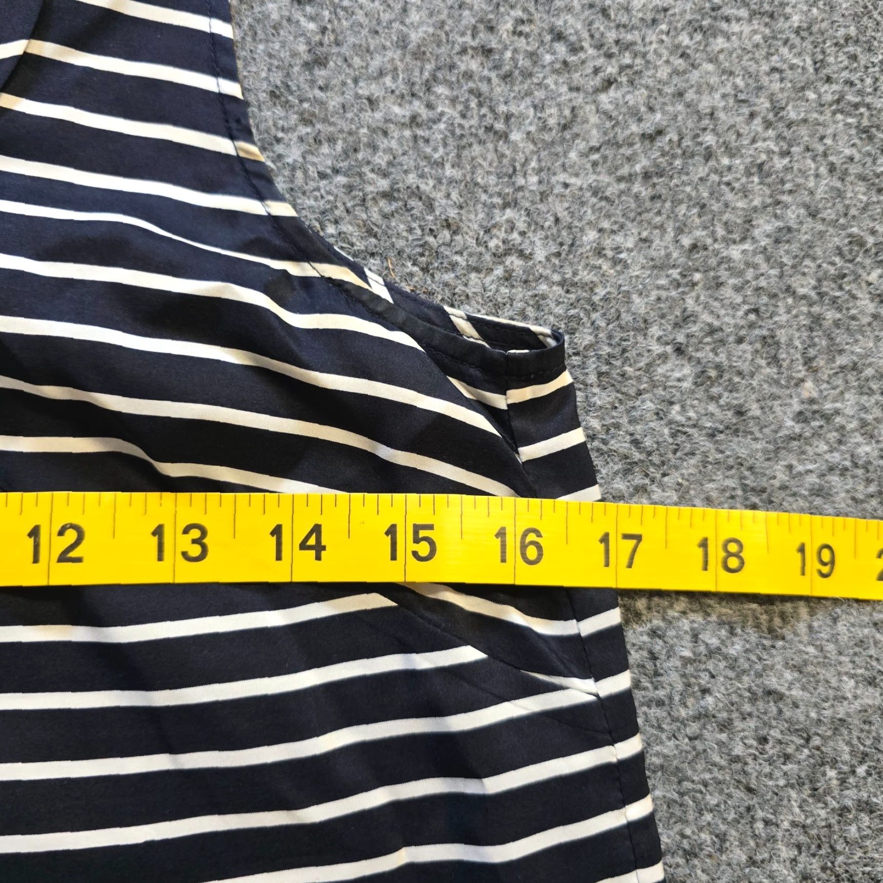 J.Crew J.CREW Top Womens Size 0 Blue White Silk Sleeveless Striped Nautical Capsule Tank Shirt Regular Womens Size XS / US 0-2 / IT 36-38 - 5 Thumbnail