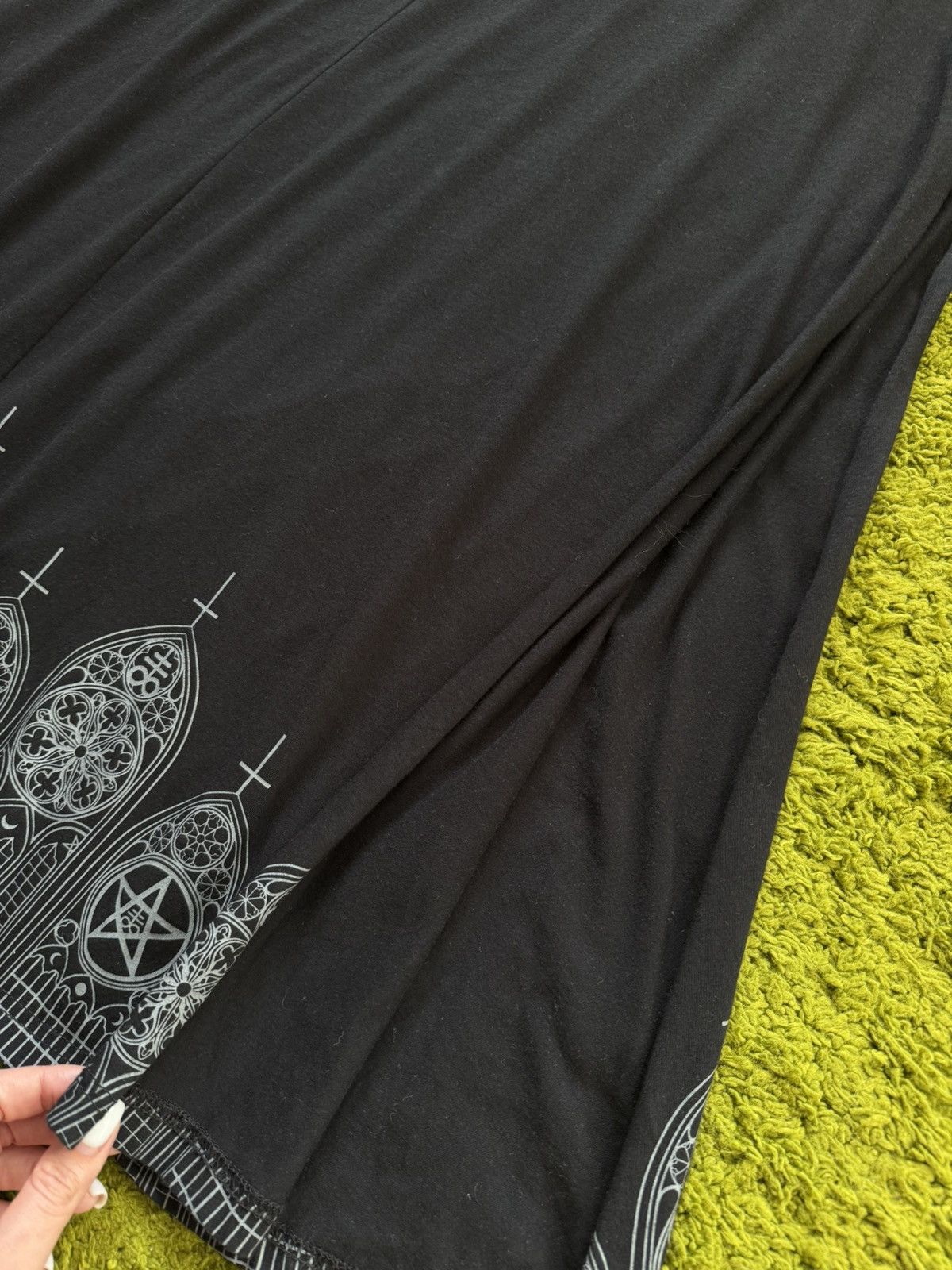 Avant Toi Gothicana avant garde church logo maxi skirt Y2K Size 32" / US 10 / IT 46 - 2 Thumbnail