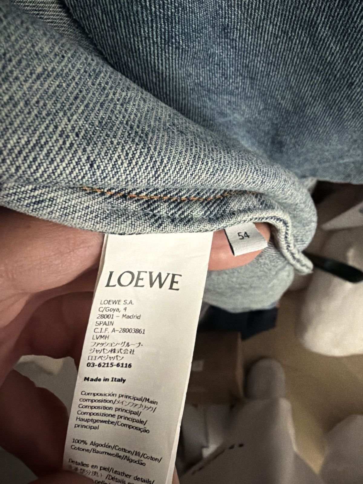 Loewe Loewe Denim jacket Size US L / EU 52-54 / 3 - 3 Thumbnail