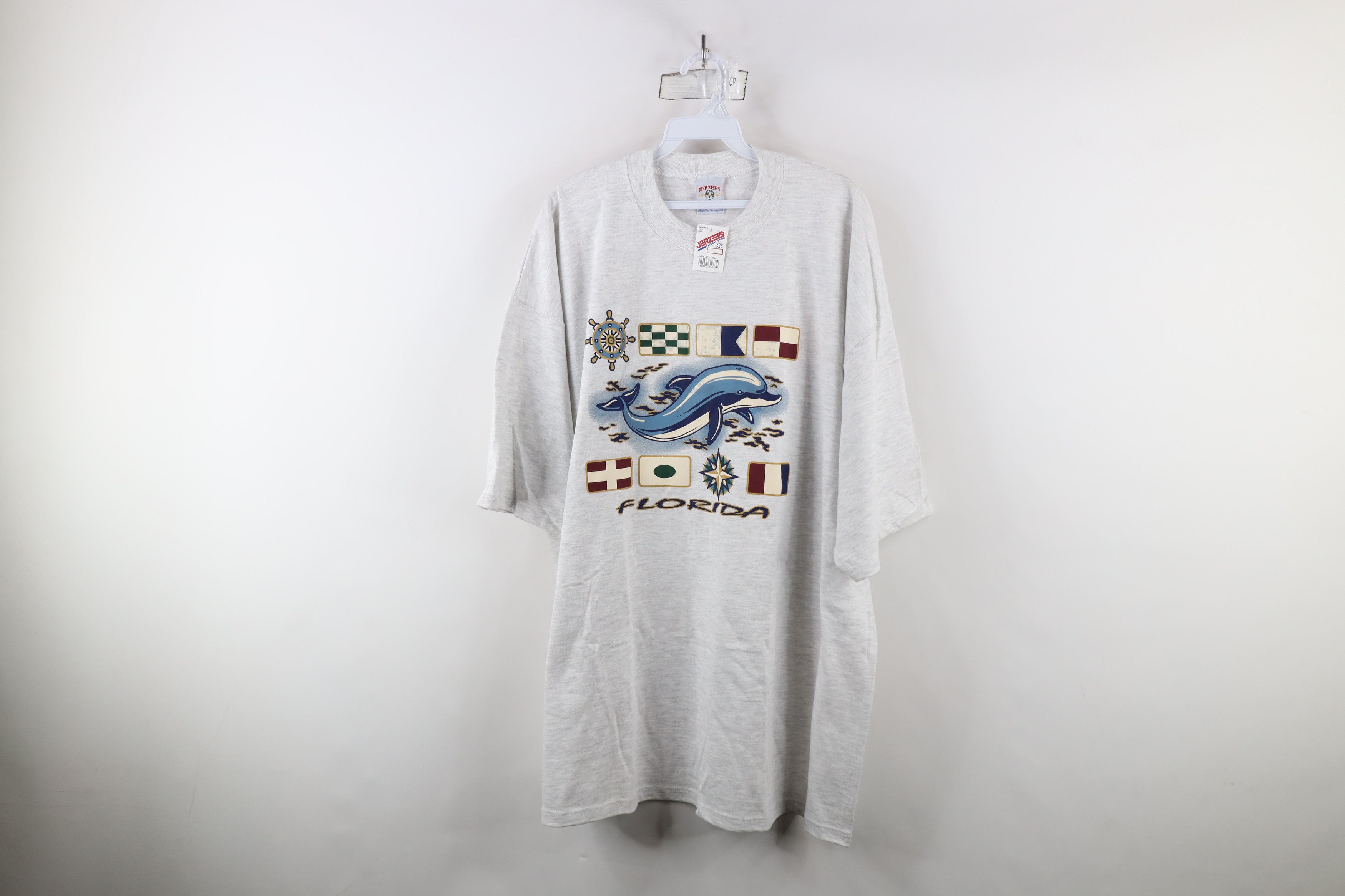 Deadstock Vintage 90s Streetwear Dolphins T-Shirt USA