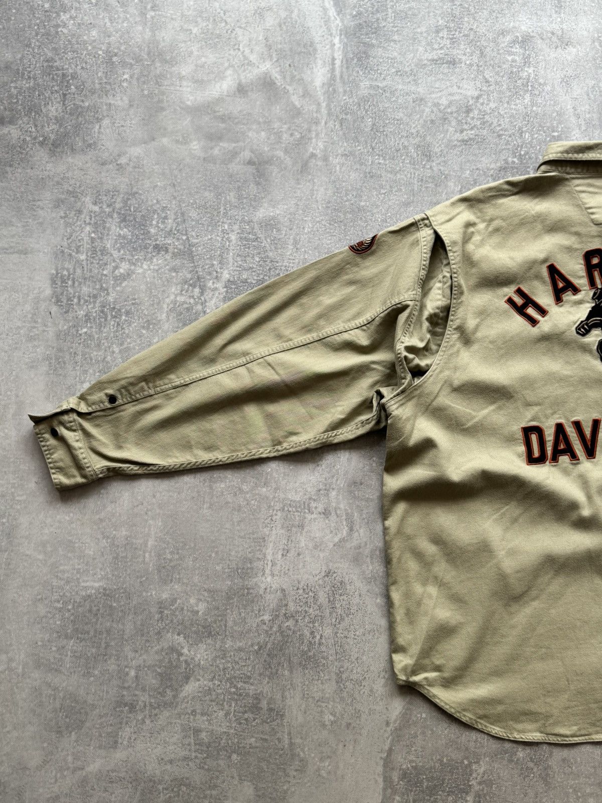 Harley Davidson HARLEY-DAVIDSON Motors Motorcycle Patch Mechanic Work Shirt Size US XXL / EU 58 / 5 - 6 Thumbnail