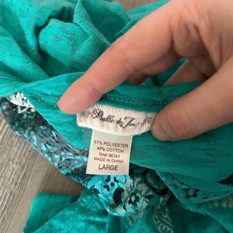 Other belle de four turquoise bohemian shirt Size L / US 10 / IT 46 - 3 Thumbnail