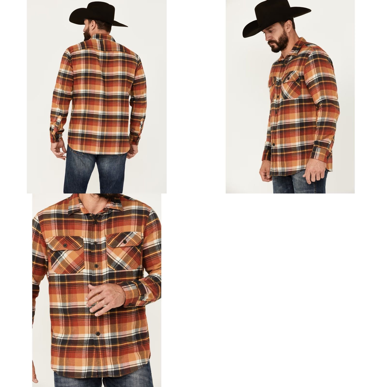 Pendleton Pendleton Burnside Flannel Shirt Tan Red Gold Plaid Button Long Sleeve Mens M Size US M / EU 48-50 / 2 - 8 Thumbnail