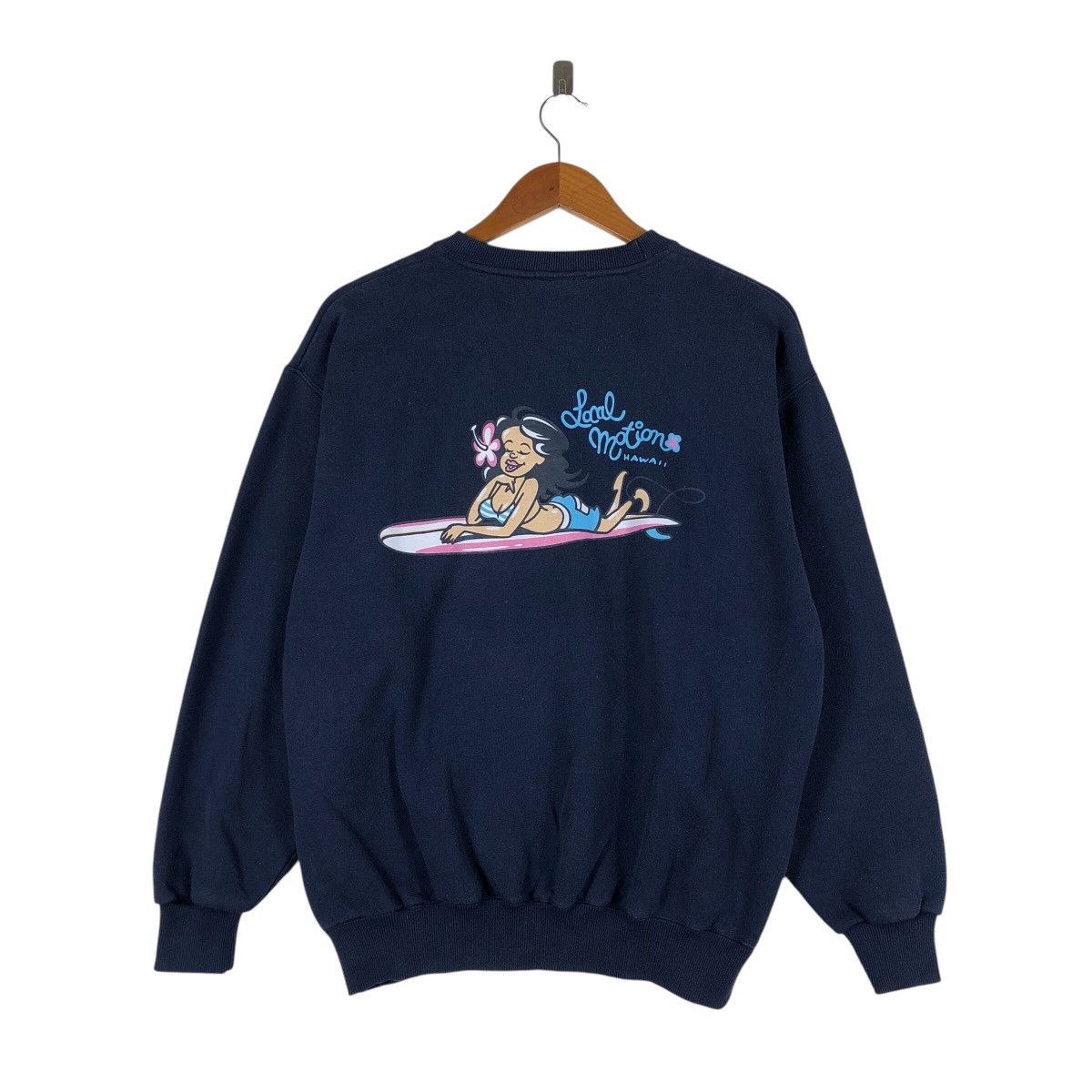 Vintage LOCAL MOTION Hawaii Double Sided Print Sweatshirt Size US M / EU 48-50 / 2 - 4 Thumbnail