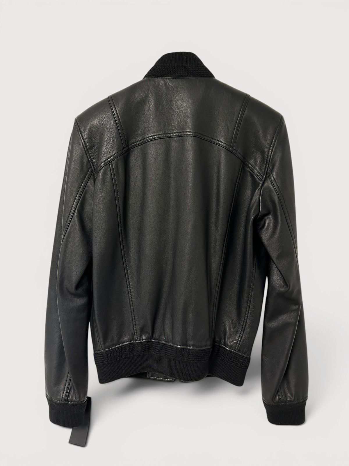 Saint Laurent Paris SS2021 Sample Leather Bomber Jacket Size US M / EU 48-50 / 2 - 2 Thumbnail