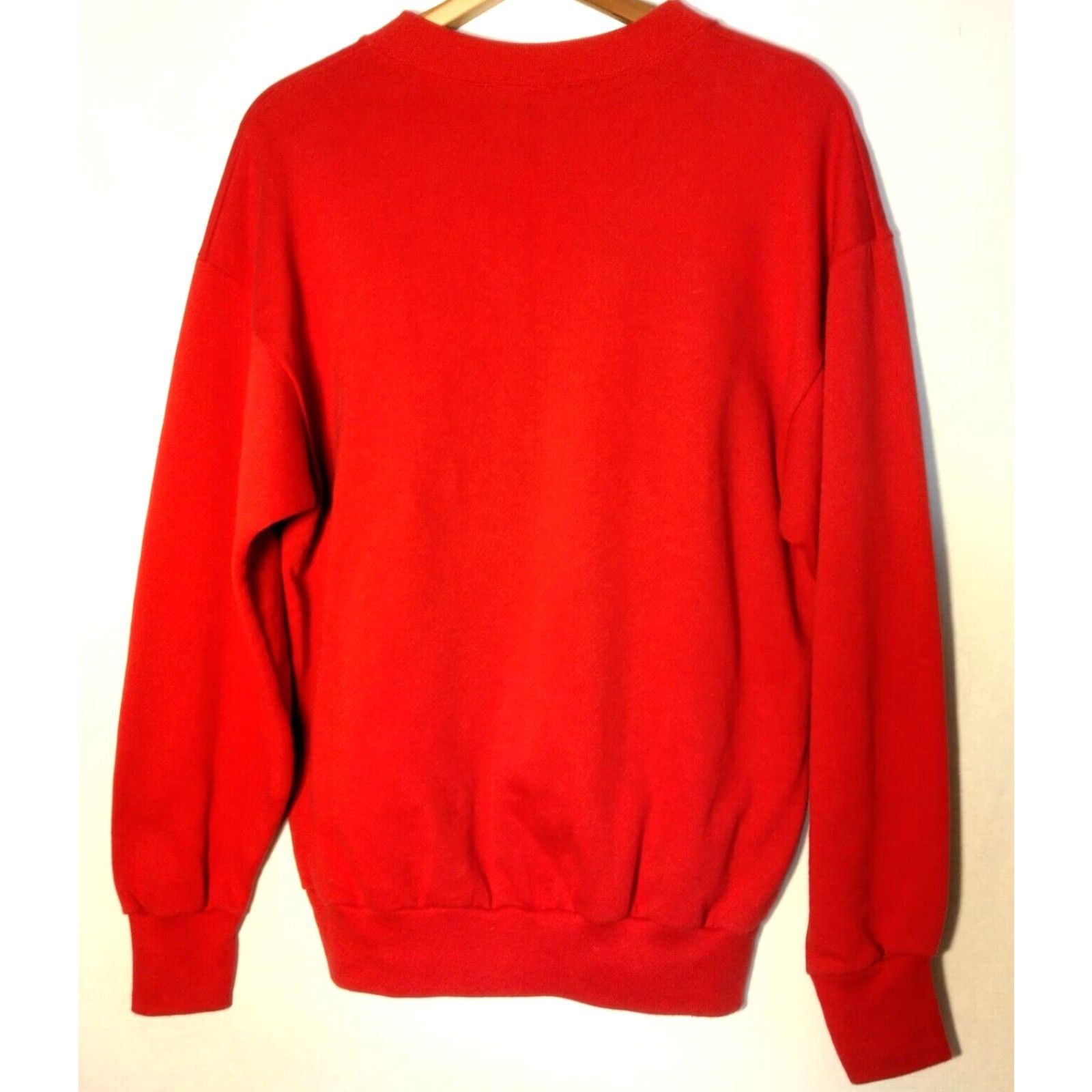 Vintage VINTAGE TNT by Trau Loevner Reindeer Christmas Sweatshirt XL Red Crewneck Mens Pullover Knit Graphic Print Funny Size US XL / EU 56 / 4 - 3 Thumbnail