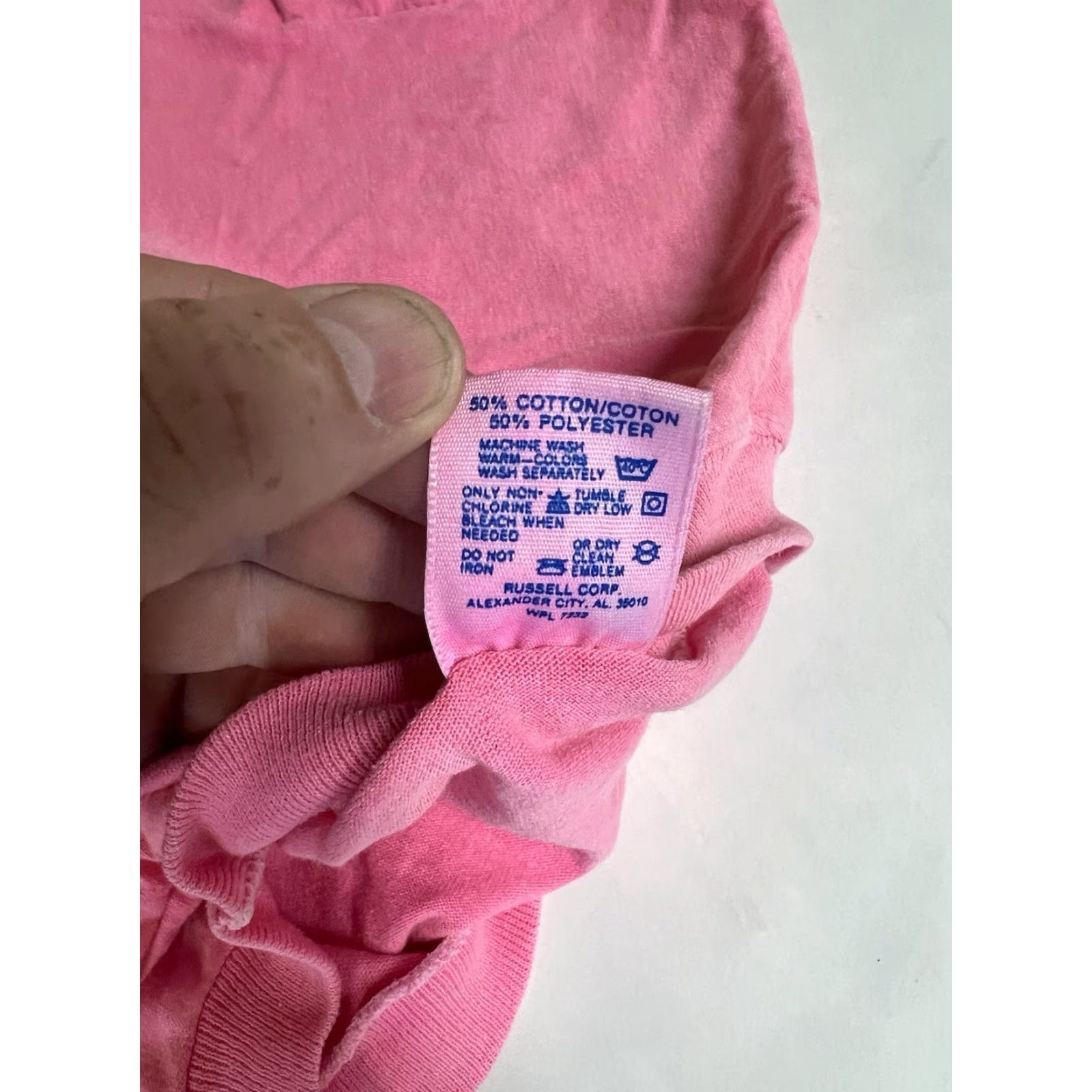 Jerzees VINTAGE Jerzees 2XL Pink Crew Neck T-Shirt 1991 Southern Vermont Swim Invitational Stitch Men Shirts Size US XXL / EU 58 / 5 - 7 Thumbnail