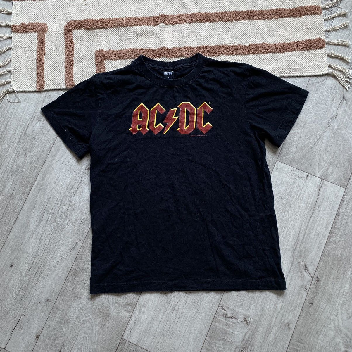 Pre-owned Band Tees X Good Music Merchandise Ac/dc Rock Band 2008 Licensed T Shirt In Black