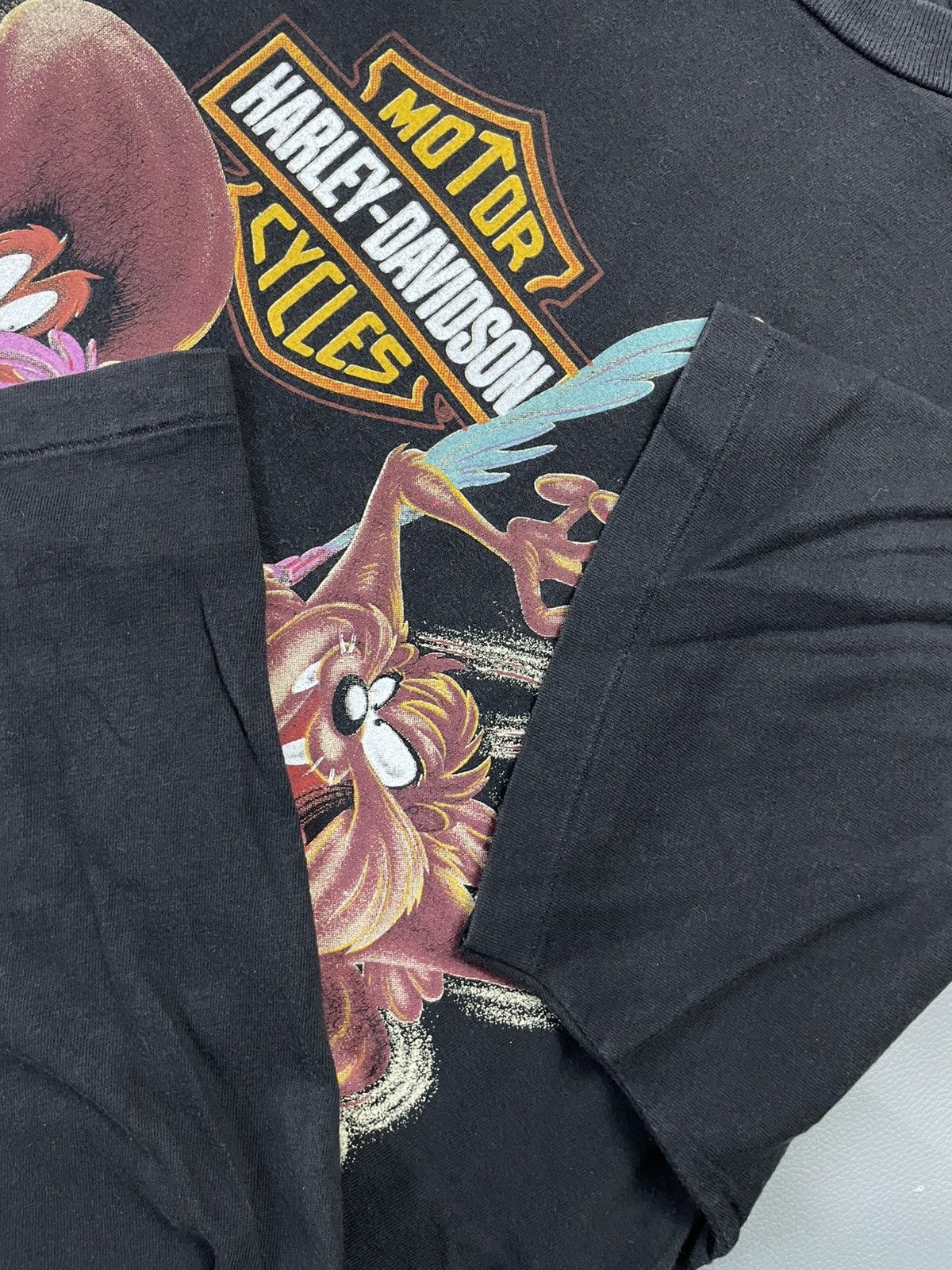 Harley Davidson × Vintage × Warner Bros Vintage Looney Tunes X Harley Davidson bartles tee Size US L / EU 52-54 / 3 - 5 Thumbnail