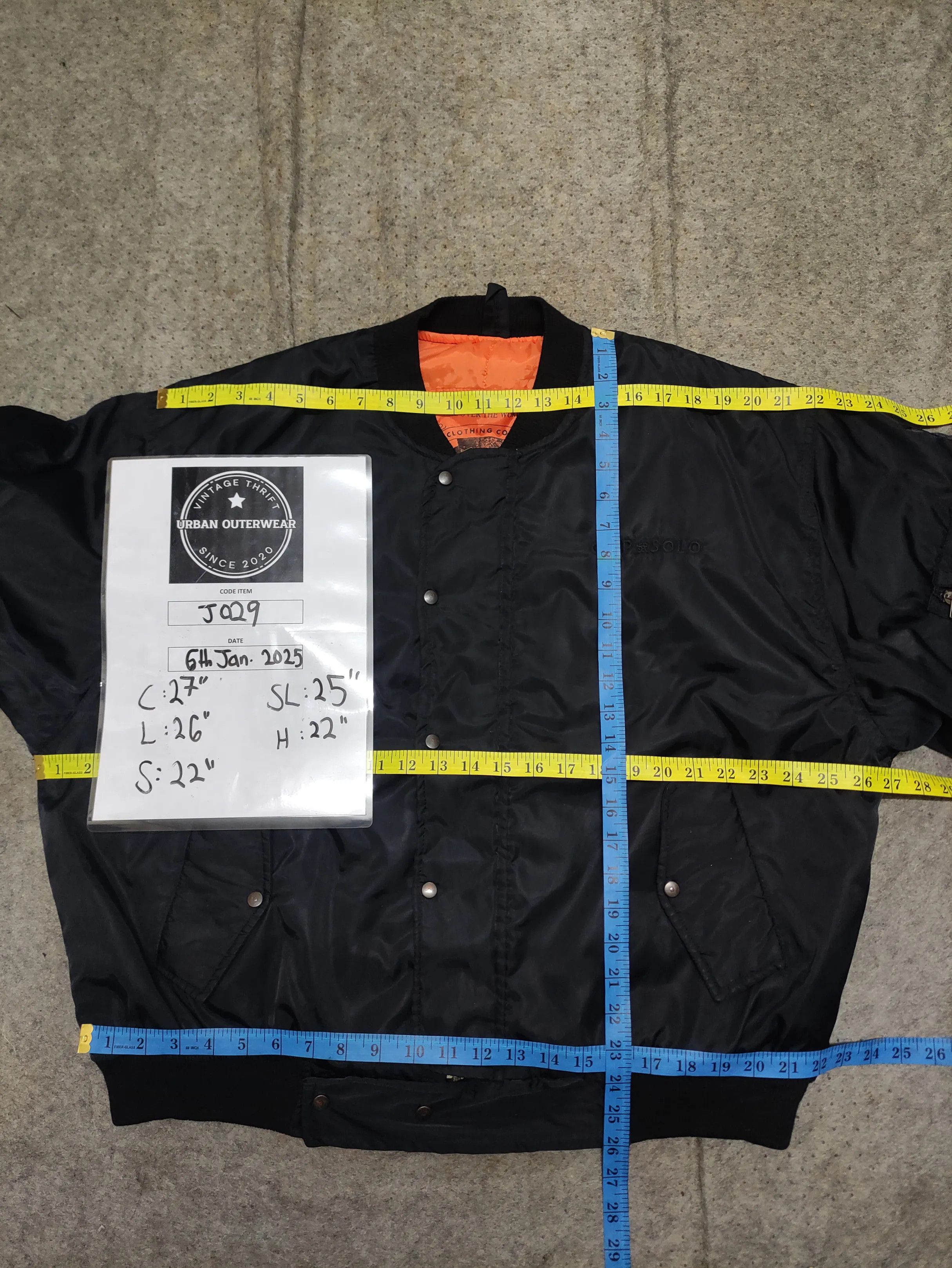 Vintage Vintage Clip Solo MA1 Bomber Jacket J029 Size US L / EU 52-54 / 3 - 17 Thumbnail