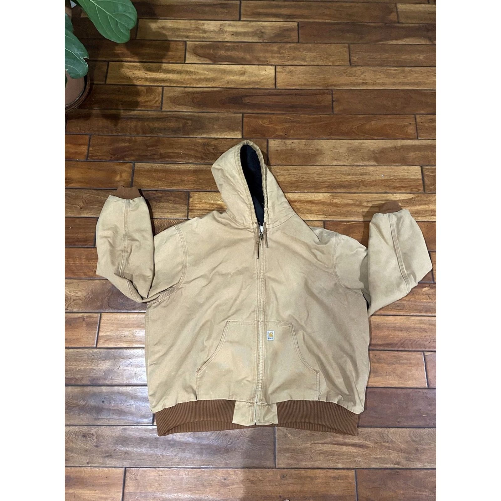 Carhartt VINTAGE Carhartt Jacket Mens XL Brown Loose Fit Firm Duck Lined Quilted Heavy Workwear Size US XL / EU 56 / 4 - 2 Thumbnail