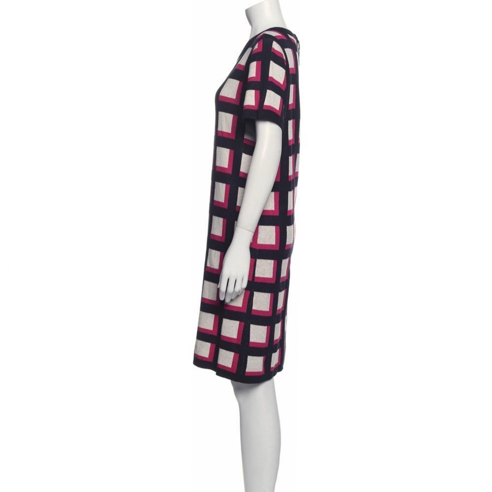 Kate Spade Kate Spade Windowpane Cashmere Wool Blend Print Dress Shift Size L / US 10 / IT 46 - 2 Thumbnail