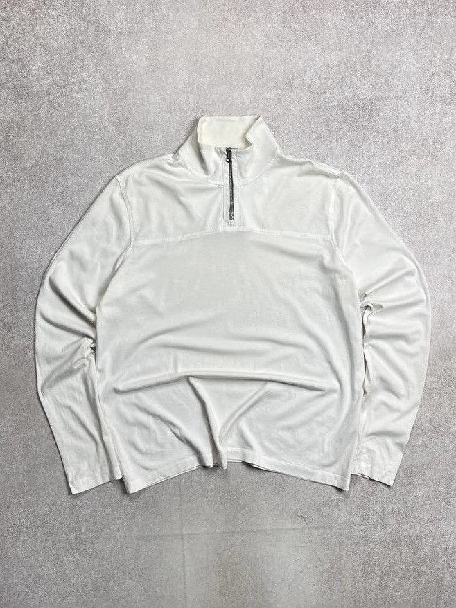 Acne Studios Acne Studios Quarter Zip White Sweater M Size US M / EU 48-50 / 2 - 1 Thumbnail