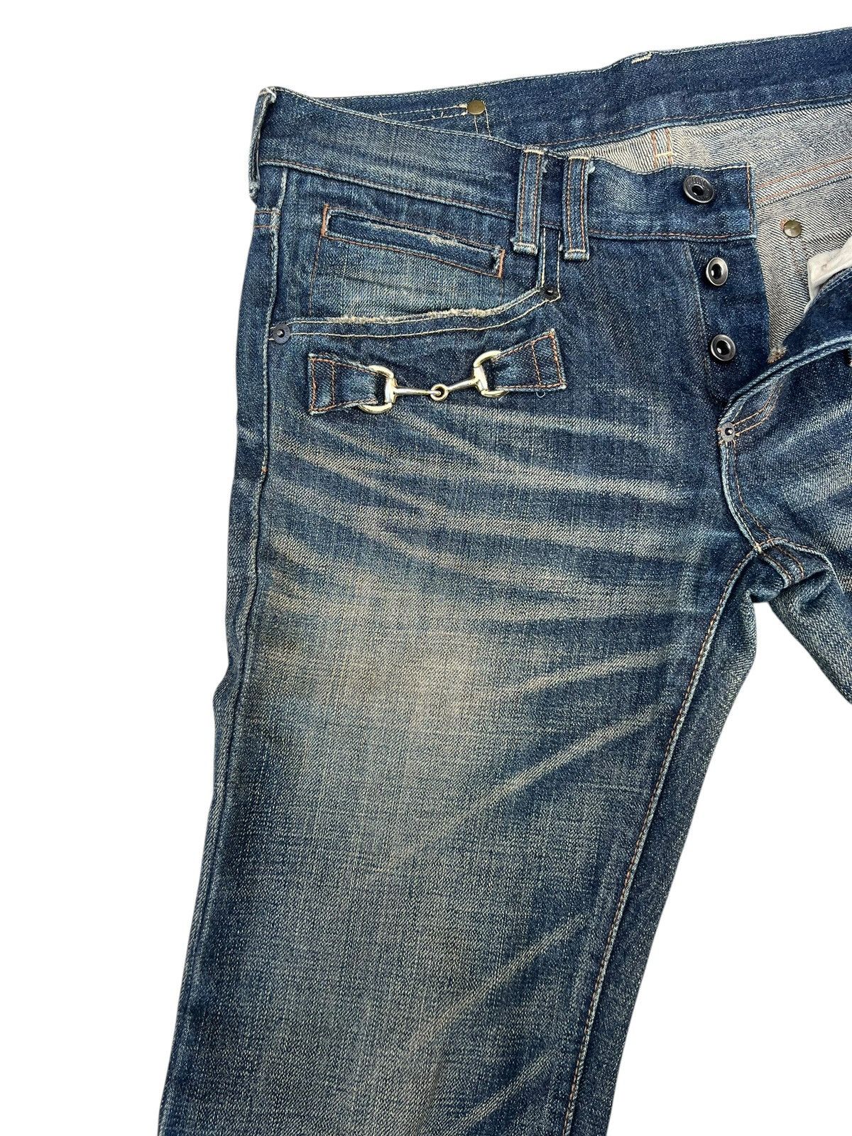 BUFFALO BOBS Vintage Buffalo Jeans Distressed Mud Denim Bootcut Jeans Size US 30 / EU 46 - 6 Thumbnail