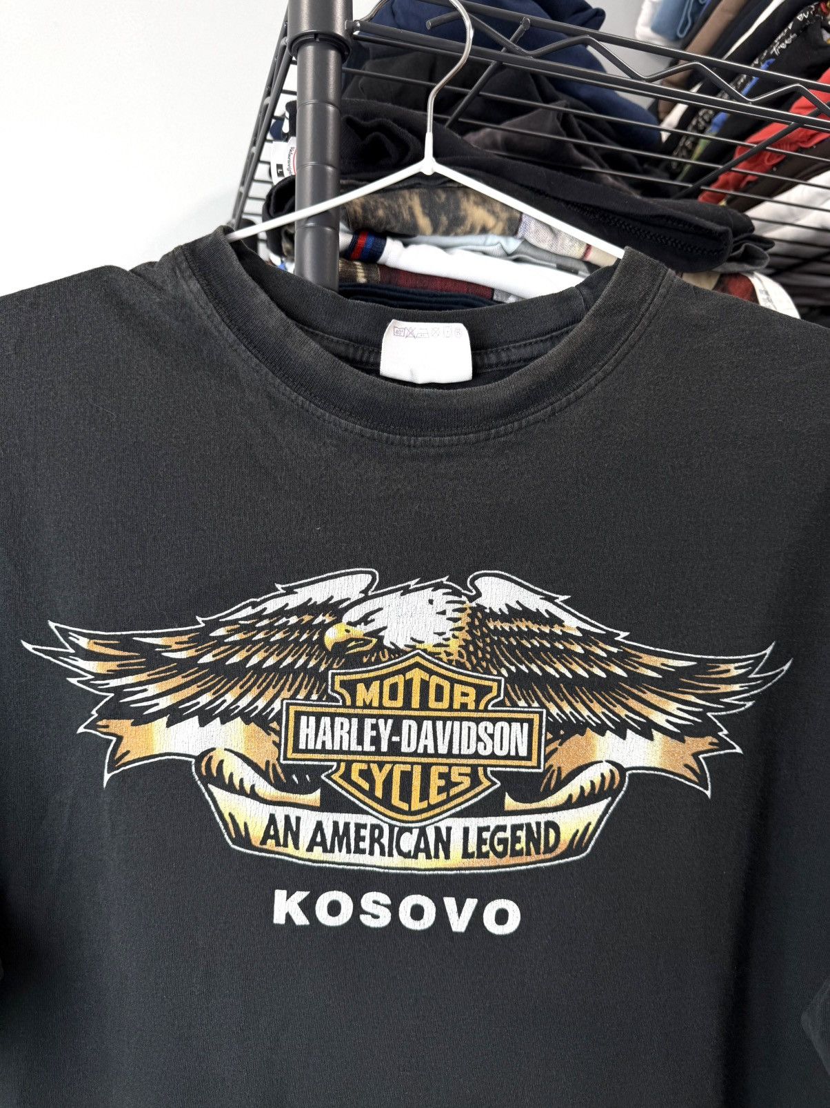Band Tees × Harley Davidson × Vintage Vintage 2000’s Harley Davidson Losovo T Shirt Size US L / EU 52-54 / 3 - 3 Thumbnail