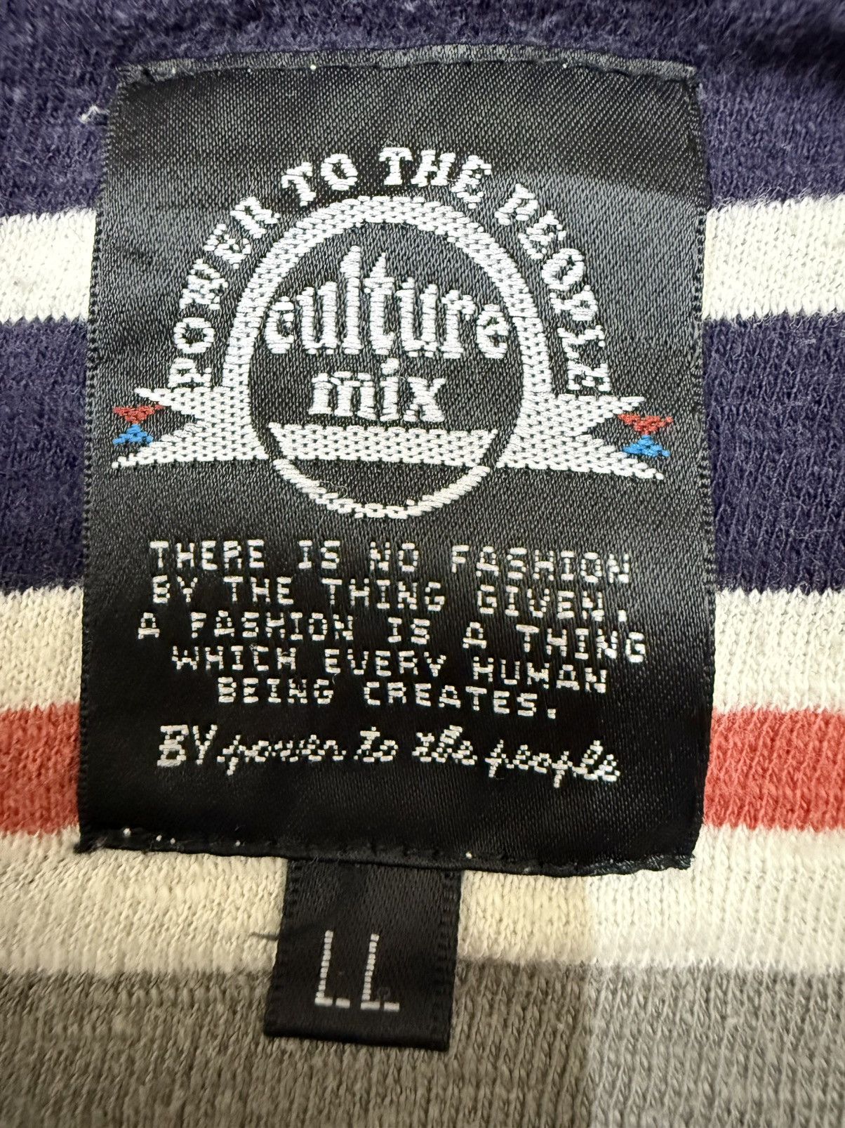 Japanese Brand Power to the people culture mix Short Sleeve Sweater Hoodie Size US M / EU 48-50 / 2 - 7 Thumbnail