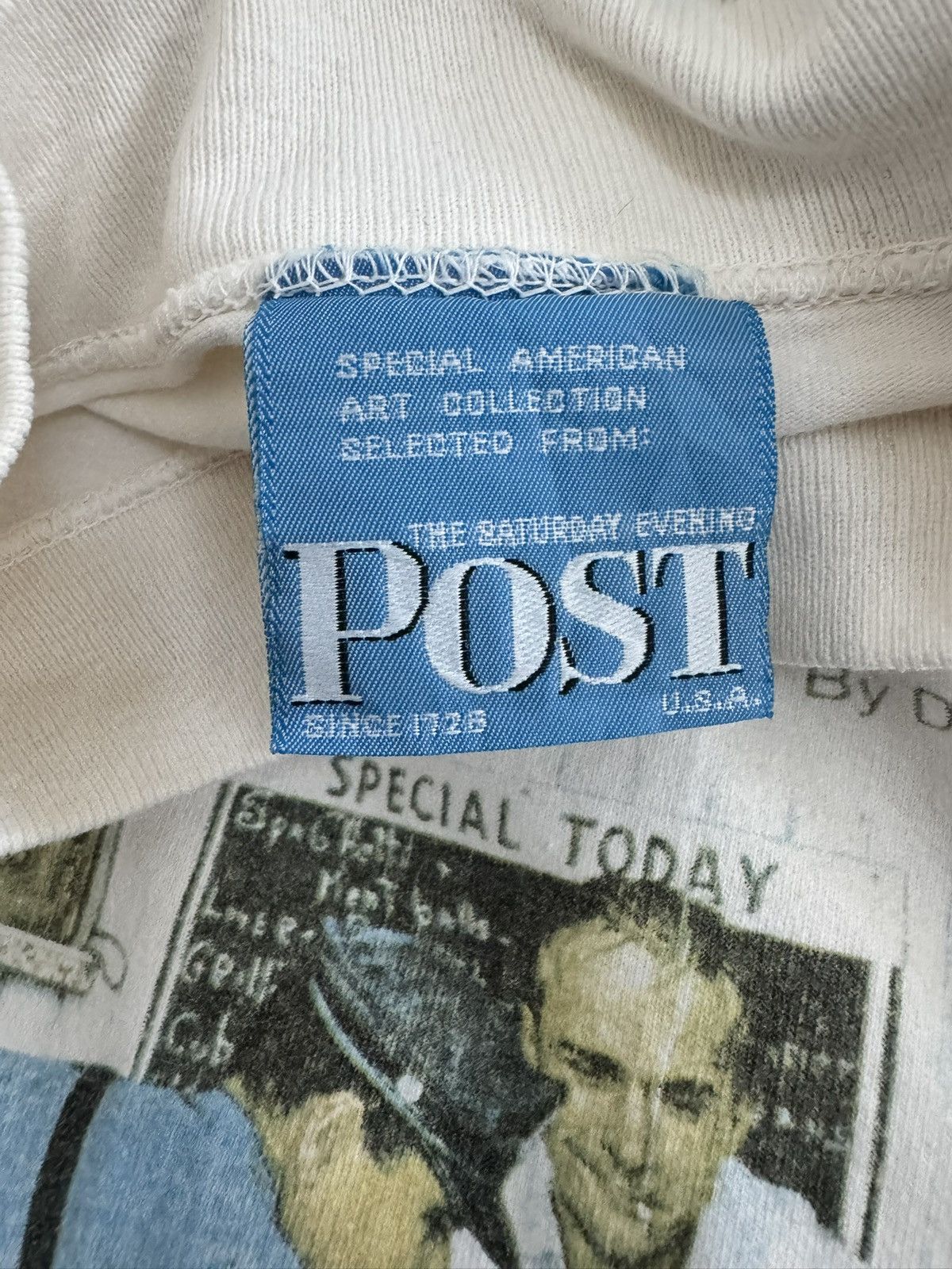 Arts & Science Vintage Saturday Evening Post Norman Rockwell Runaway Tee Size US L / EU 52-54 / 3 - 8 Thumbnail