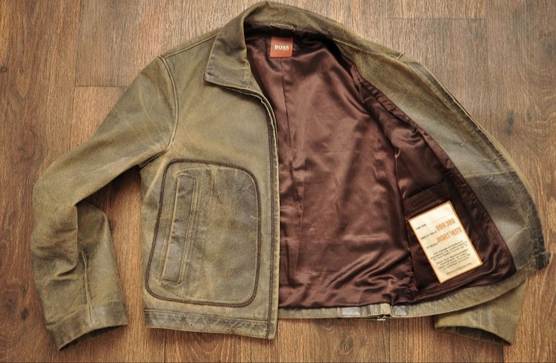 Hugo Boss Hugo Boss Leather jacket Size US M / EU 48-50 / 2 - 2 Thumbnail