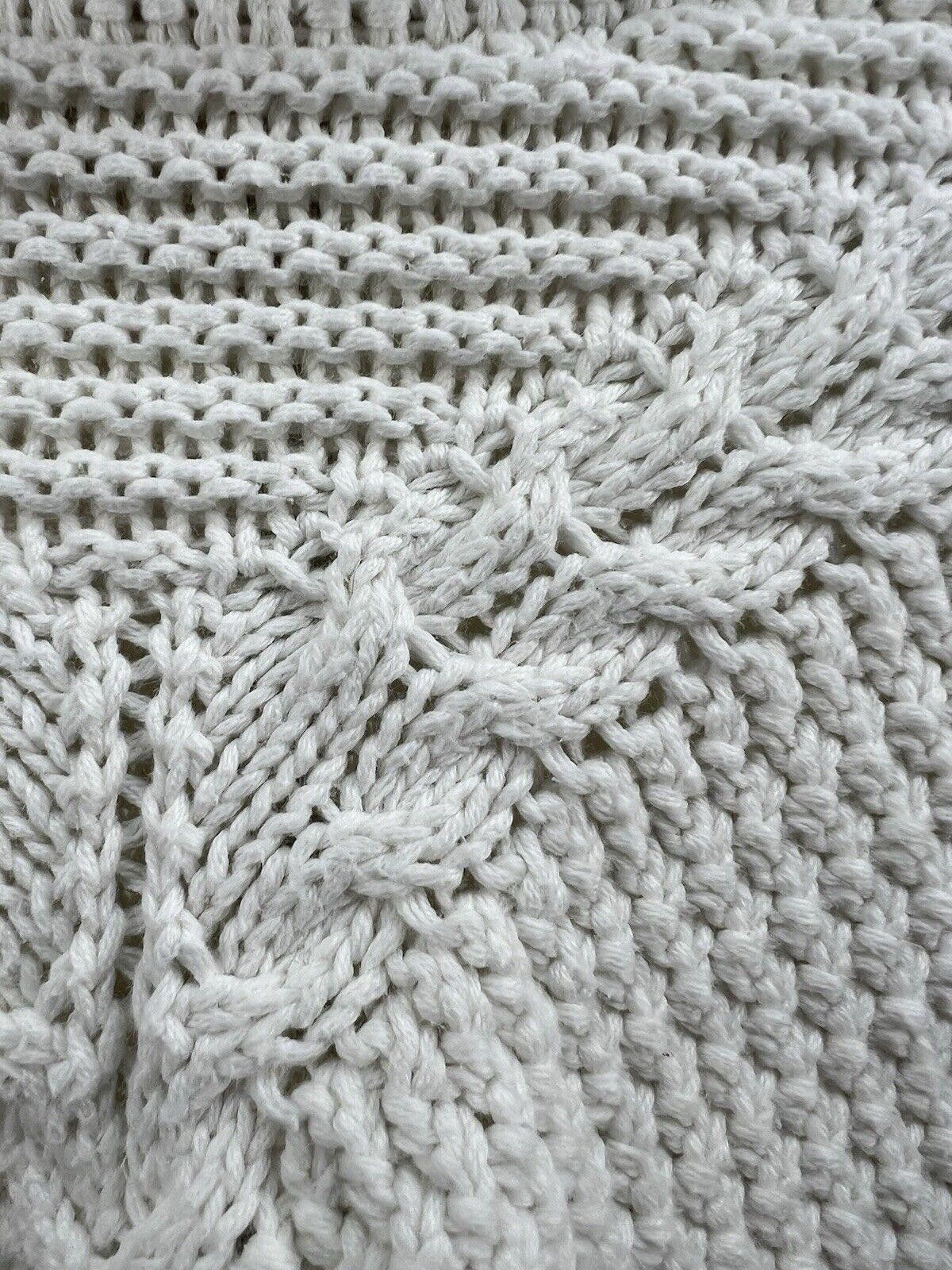 Designer Rachel Ashwell Cream Knit Coastal Chunky Sweater Womens S Size S / US 4 / IT 40 - 3 Thumbnail