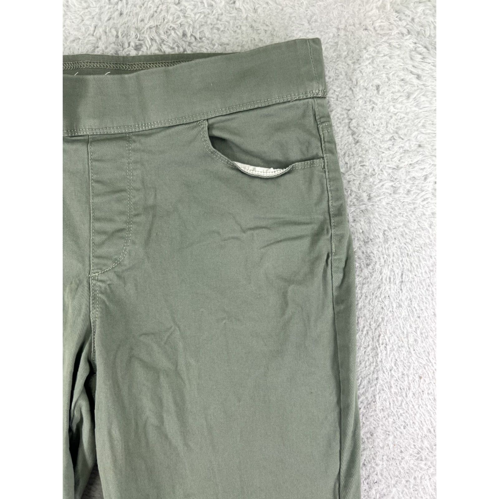 Gloria Vanderbilt Gloria Vanderbilt Pants Womens 12 Green Pull On Cotton Twill Pockets 34x24 Chino Regular Size 34" / US 12 / IT 48 - 6 Thumbnail