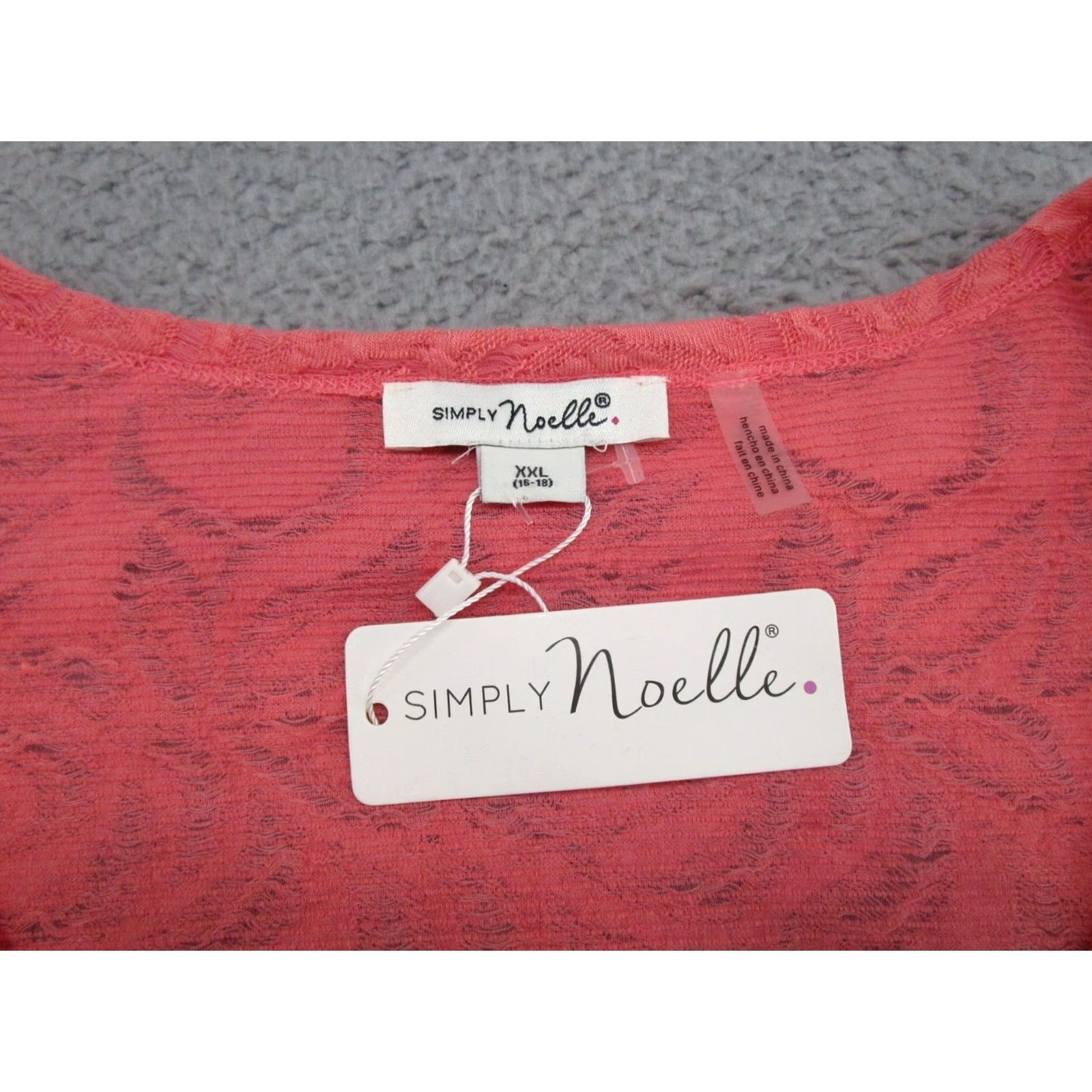 Pinko VINTAGE Simply Noelle Watermelon Pink Tunic Dress Lace 3/4 Sleeve Size 2XL NEW Size XXL / US 16-18 / IT 52-54 - 2 Thumbnail