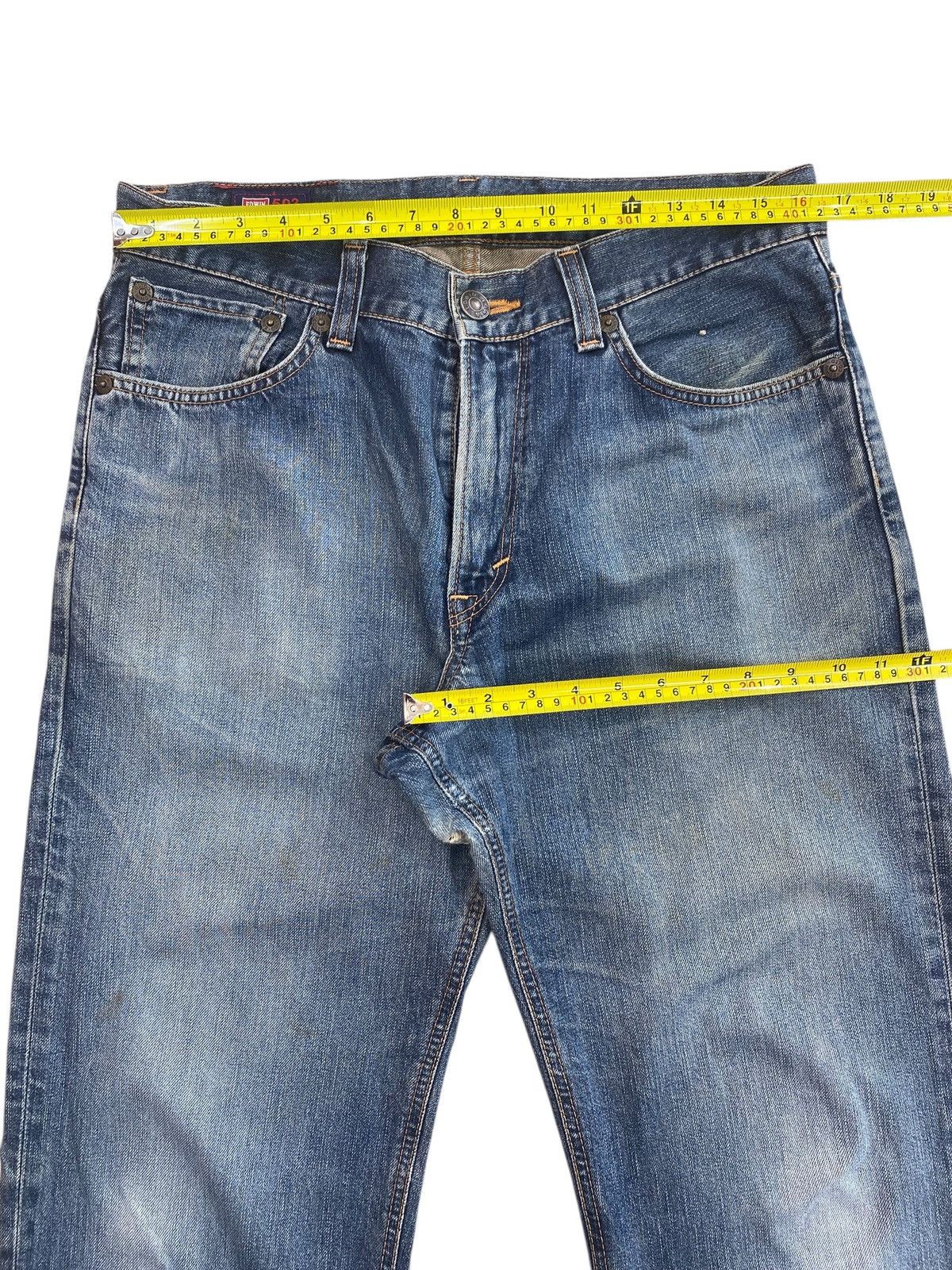 Edwin Edwin 503 Premium Faded Wash Style Loose Jeans Size US 32 / EU 48 - 9 Thumbnail