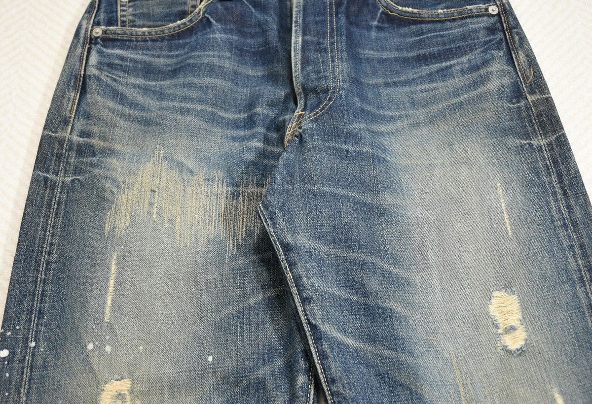 Visvim Visvim Fluxus 00 Damgaed-1 D1 Denim W32L30 Size US 32 / EU 48 - 7 Thumbnail