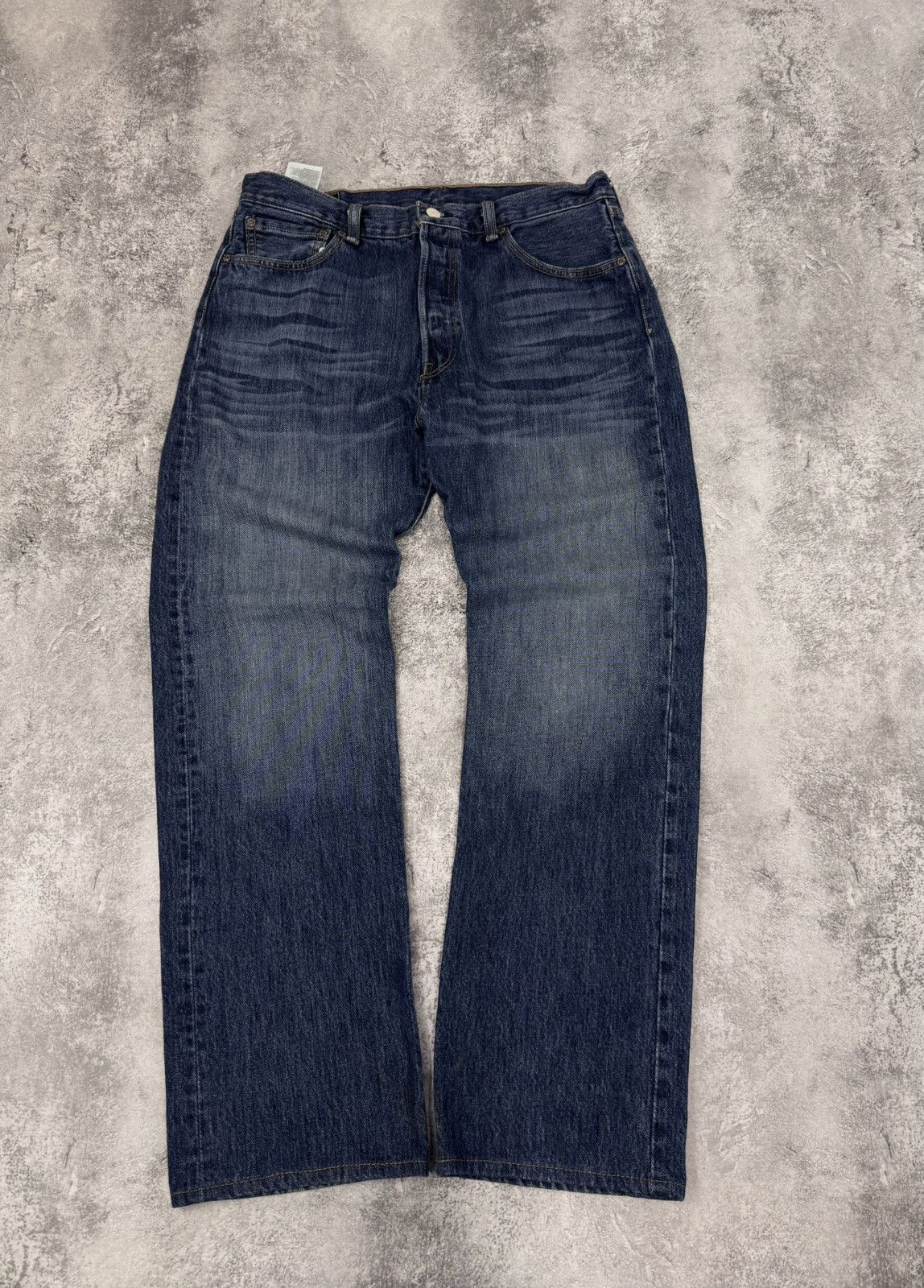 Levi's Levi’s Men 501 Original Fit Jeans Blue 34 Size US 34 / EU 50 - 4 Thumbnail