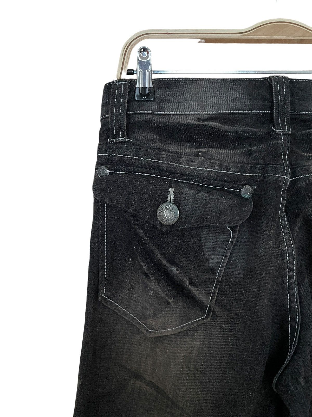 If Six Was Nine × LOWBOX × Le Grande Bleu (L.G.B.) Vintage Brand Lowbox Jeans 1990s Size US 30 / EU 46 - 7 Thumbnail