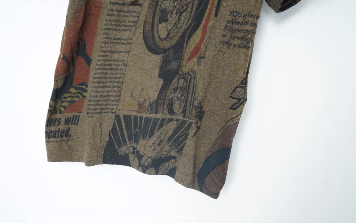 Yohji Yamamoto Yohji Yamamoto Poster Comic Y2K Lace-Up Short Sleeve T-shirt Size US S / EU 44-46 / 1 - 4 Thumbnail