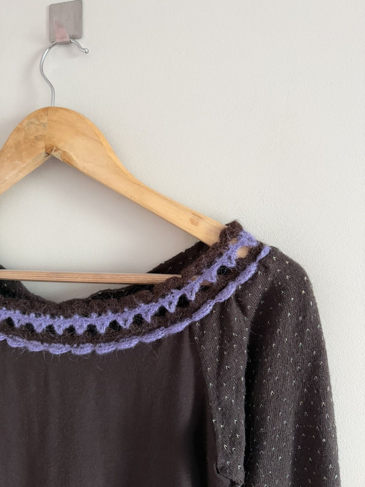 Vintage Fairy Grunge Sheer Knit Long Sleeve Top Size S / US 4 / IT 40 - 2 Thumbnail