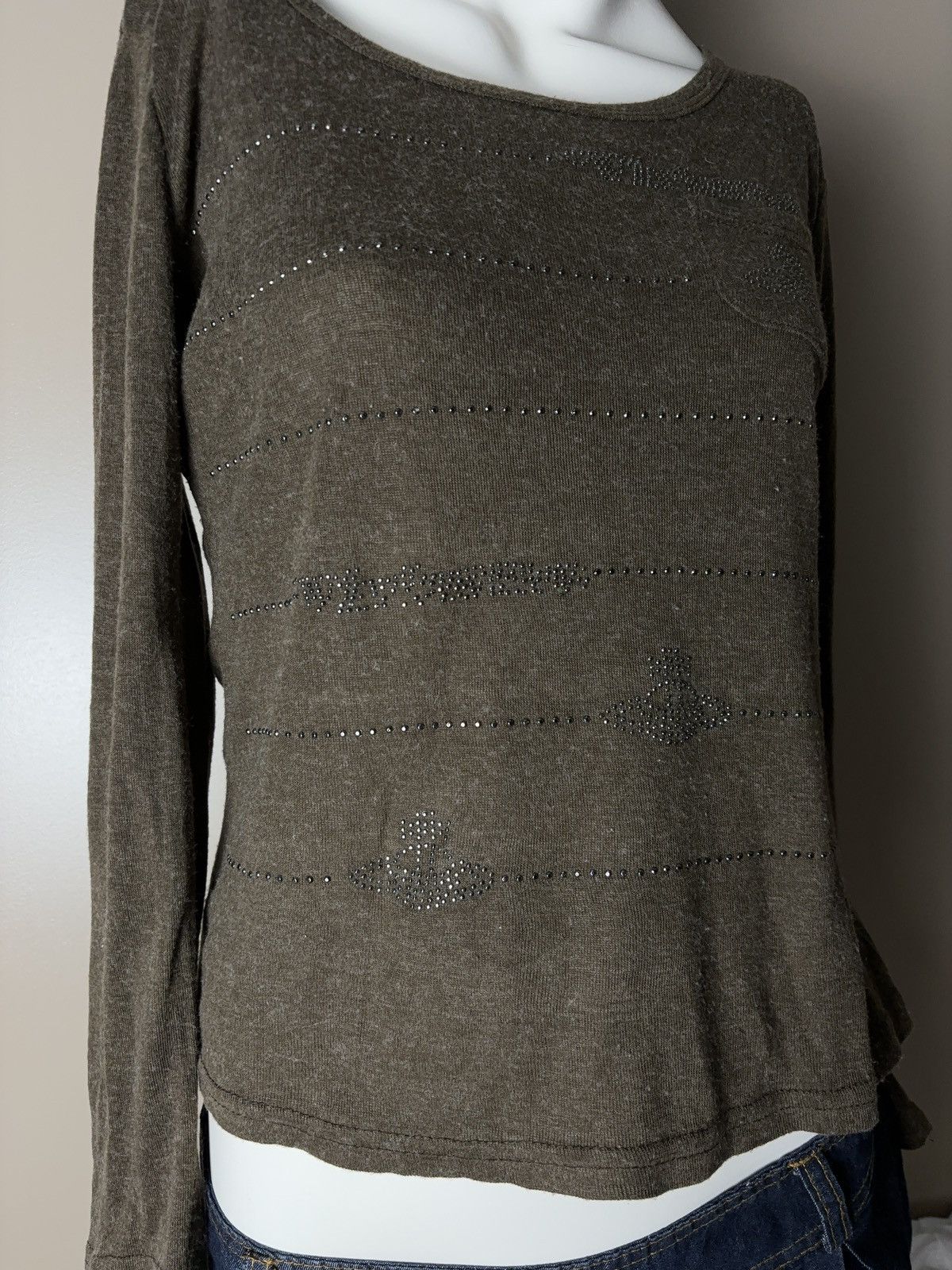 Vintage Printed long sleeve top vintage vivienne westwood style Size M / US 6-8 / IT 42-44 - 3 Thumbnail