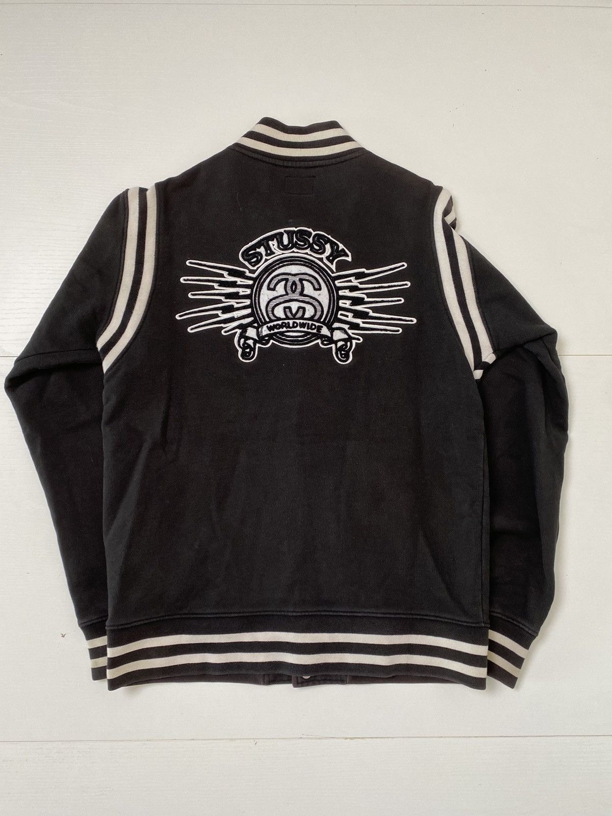 Stussy Stüssy sweatshirt, size M, black, with patch, used, Size US M / EU 48-50 / 2 - 12 Thumbnail