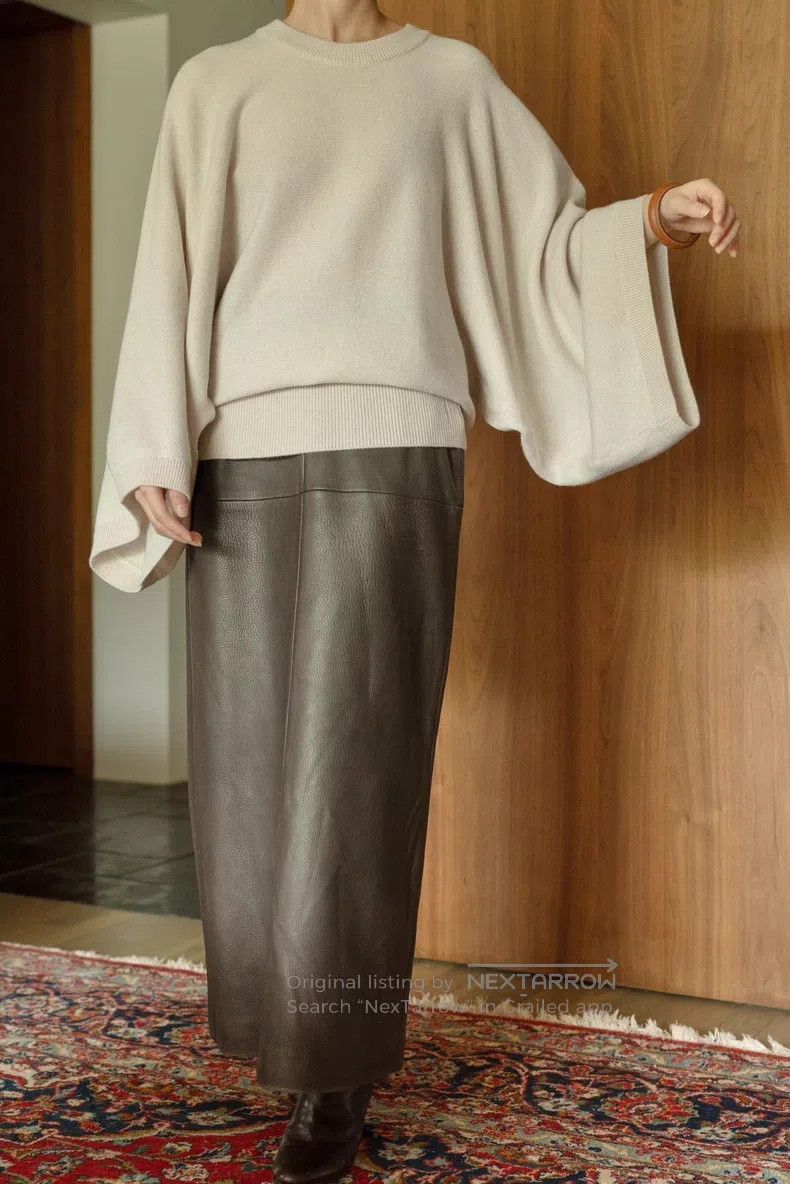 Hermes Hermes Wide sleeve cashmere sweater Size XS / US 0-2 / IT 36-38 - 1 Thumbnail