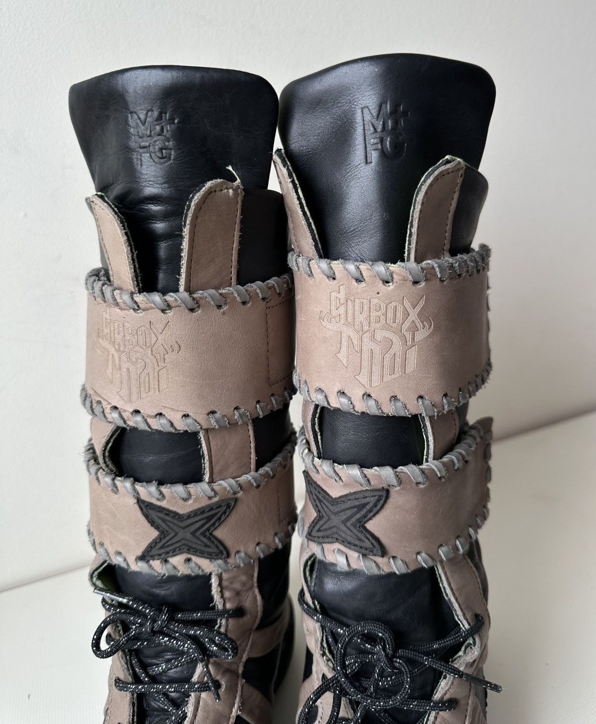 Marithe + Francois Girbaud Marithe Francois Girbaud (2007) Girbox Thai leather boots Size US 7 / IT 37 - 4 Thumbnail