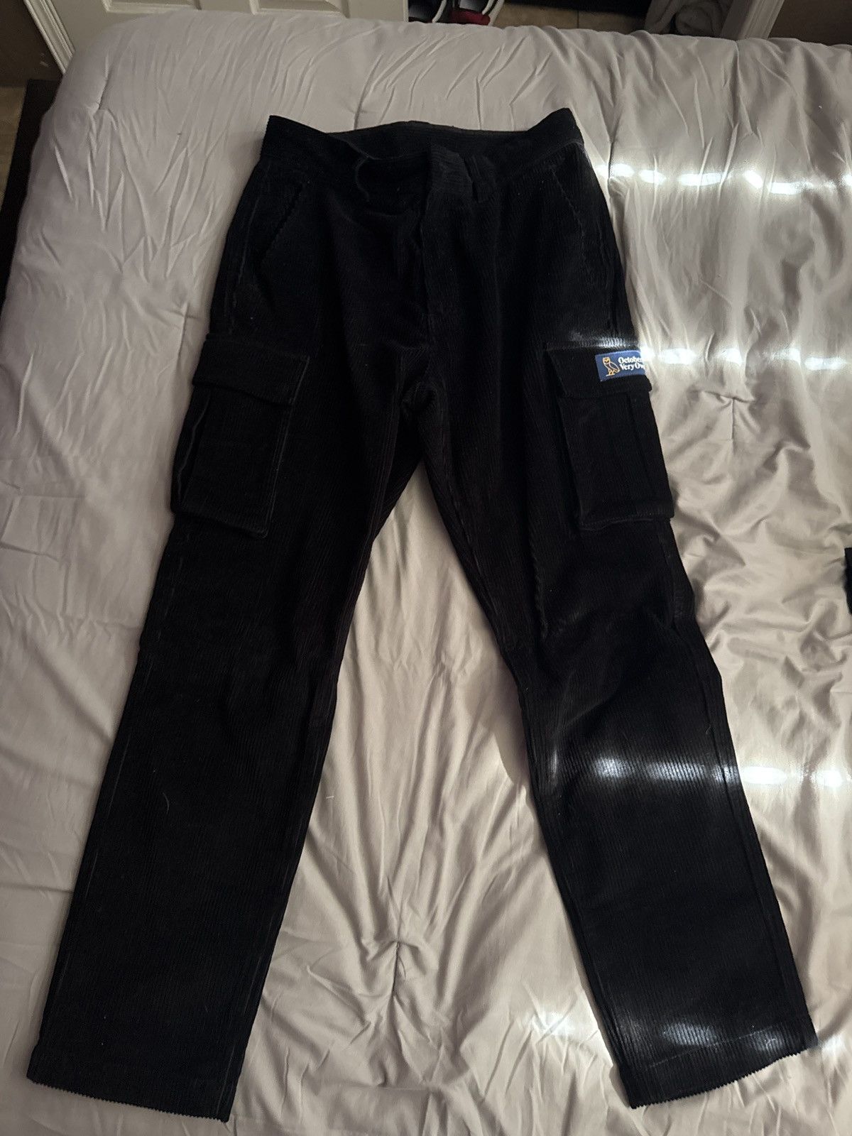 October's Very Own OVO BLACK CORDUROY PANTS Size US 30 / EU 46 - 1 Thumbnail