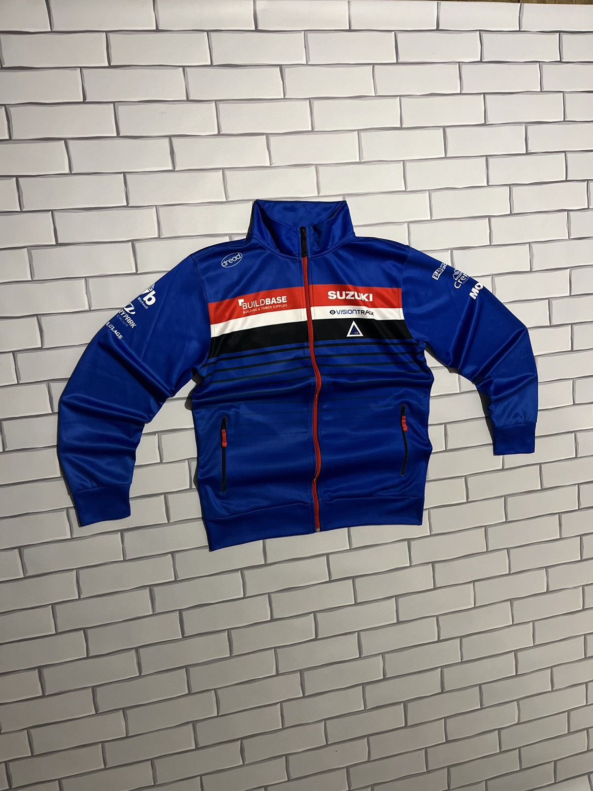 Other Suzuki Buildbase Racing Team Jacket Blue Large Size US XL / EU 56 / 4 - 2 Thumbnail