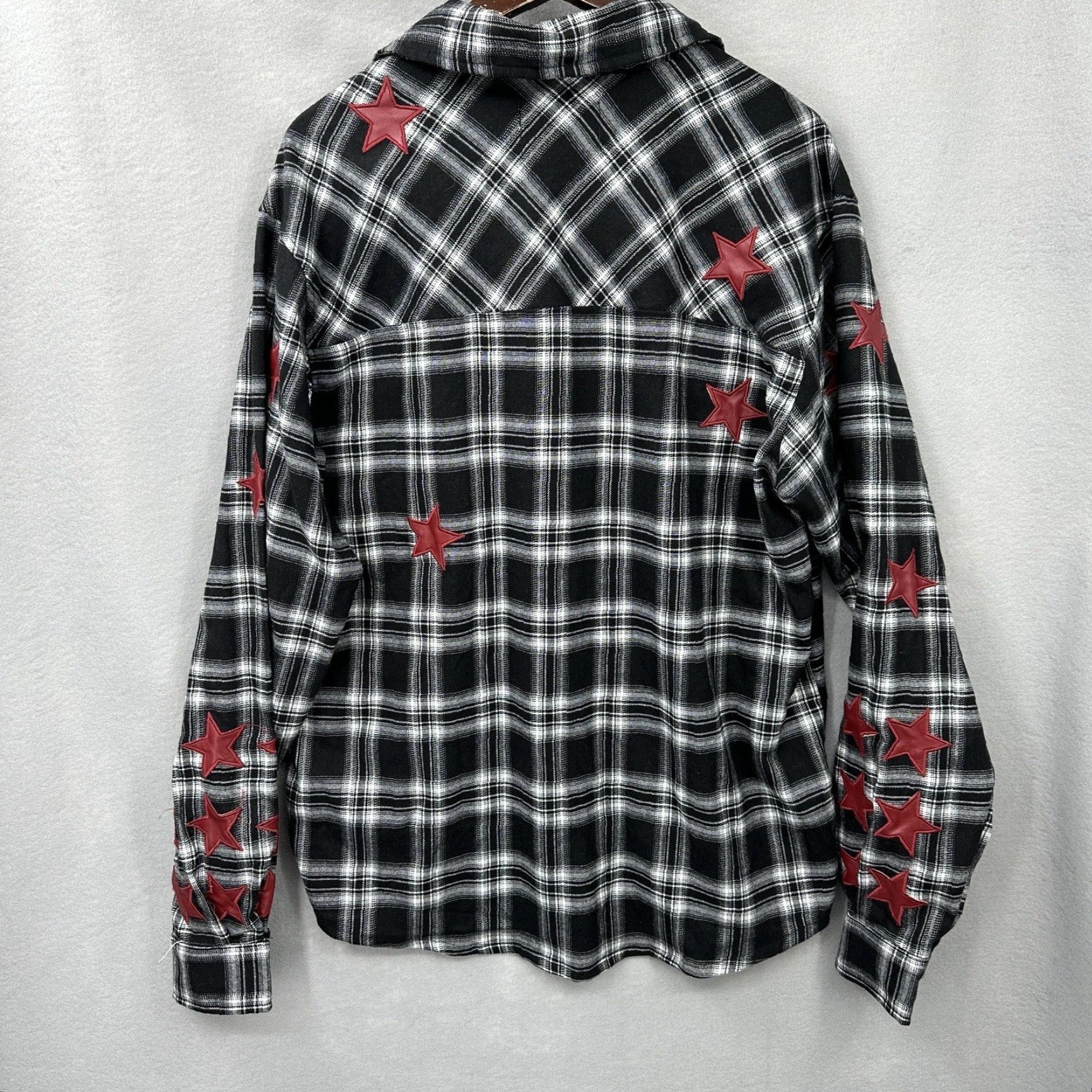 Vintage EPTM Shirt Mens L Flannel Button Front Stars Street Style Oversized Western y2k Size US L / EU 52-54 / 3 - 5 Thumbnail