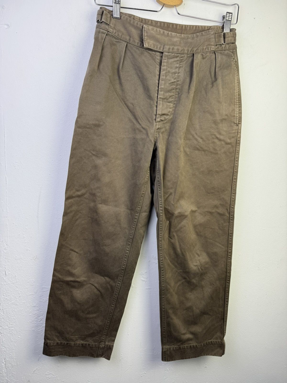 Margaret Howell Margaret Howell MHL Khaki Olive Chino Pant Size US 28 / EU 44 - 2 Thumbnail