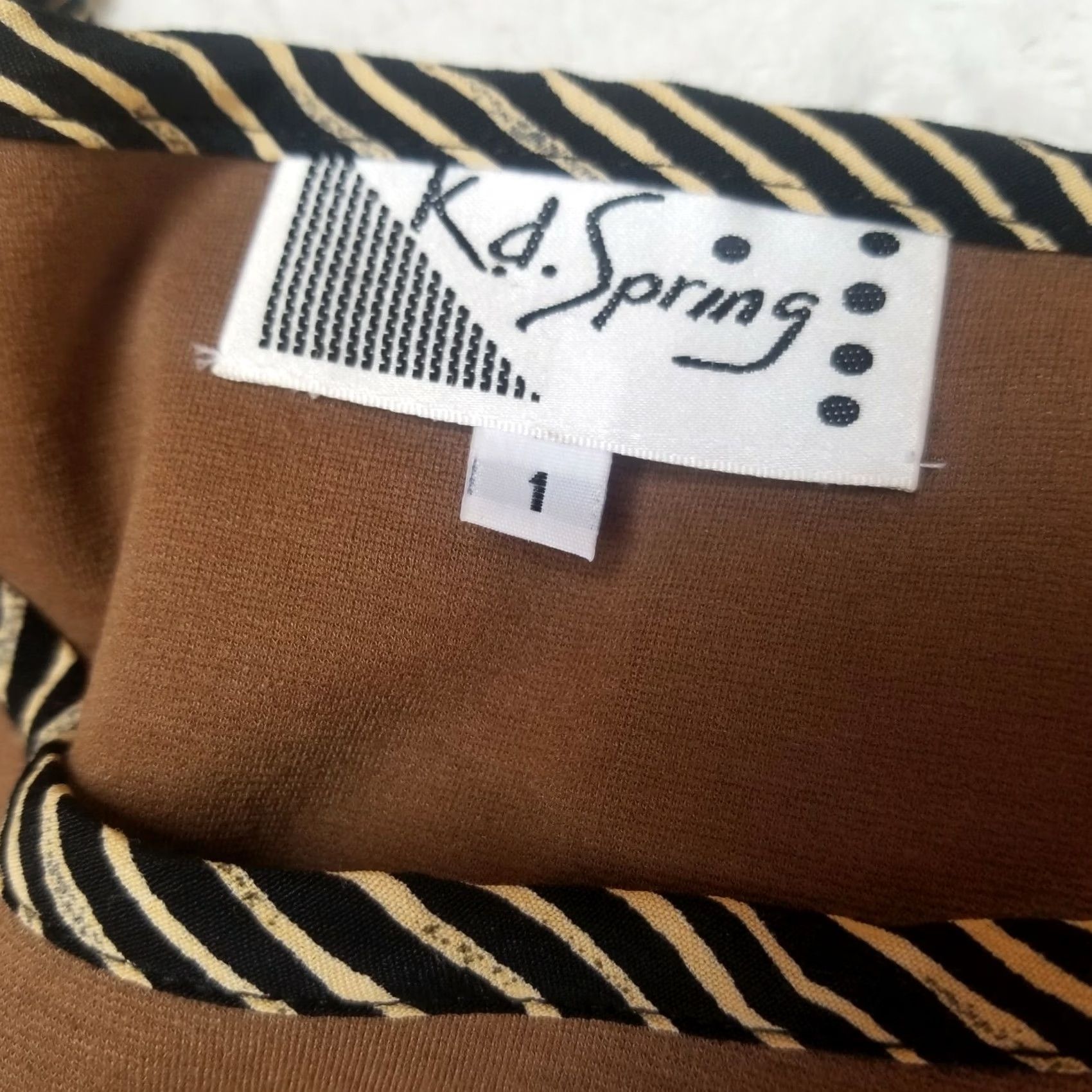Vintage VINTAGE KD Spring Womens Shirt? Maxi Dress Brown Ethnic Design Short Sleeve 1 Regular XS? (invalid) Size 25" / US 0 / IT 36 - 7 Thumbnail