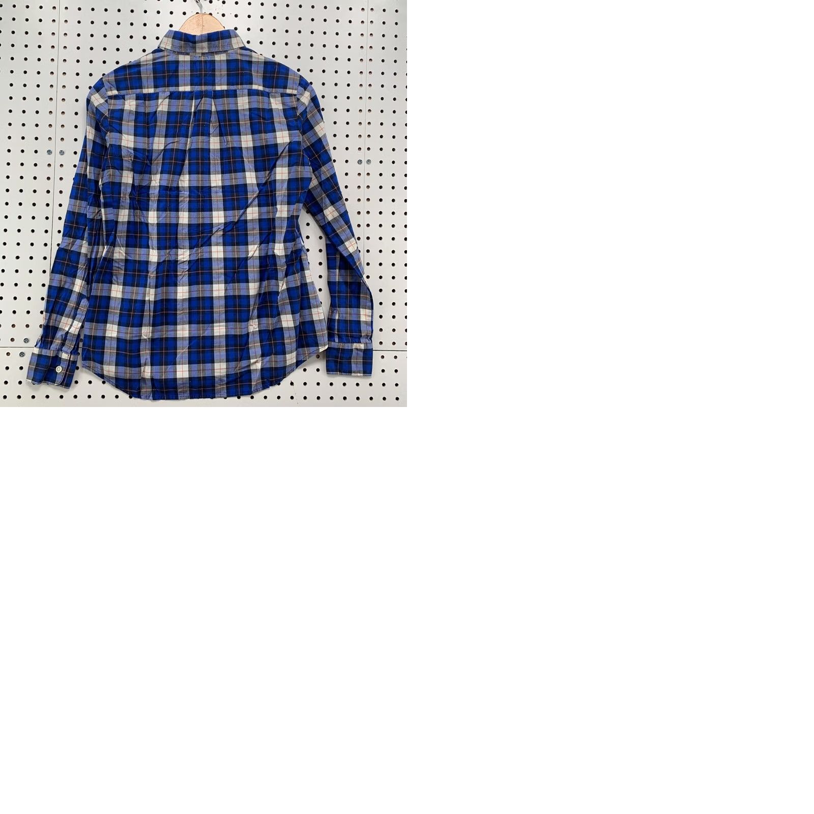 Banana Republic Banana Republic Plaid Button-Up Shirt Womens XS Long Sleeve Blue Black Size XS / US 0-2 / IT 36-38 - 10 Thumbnail